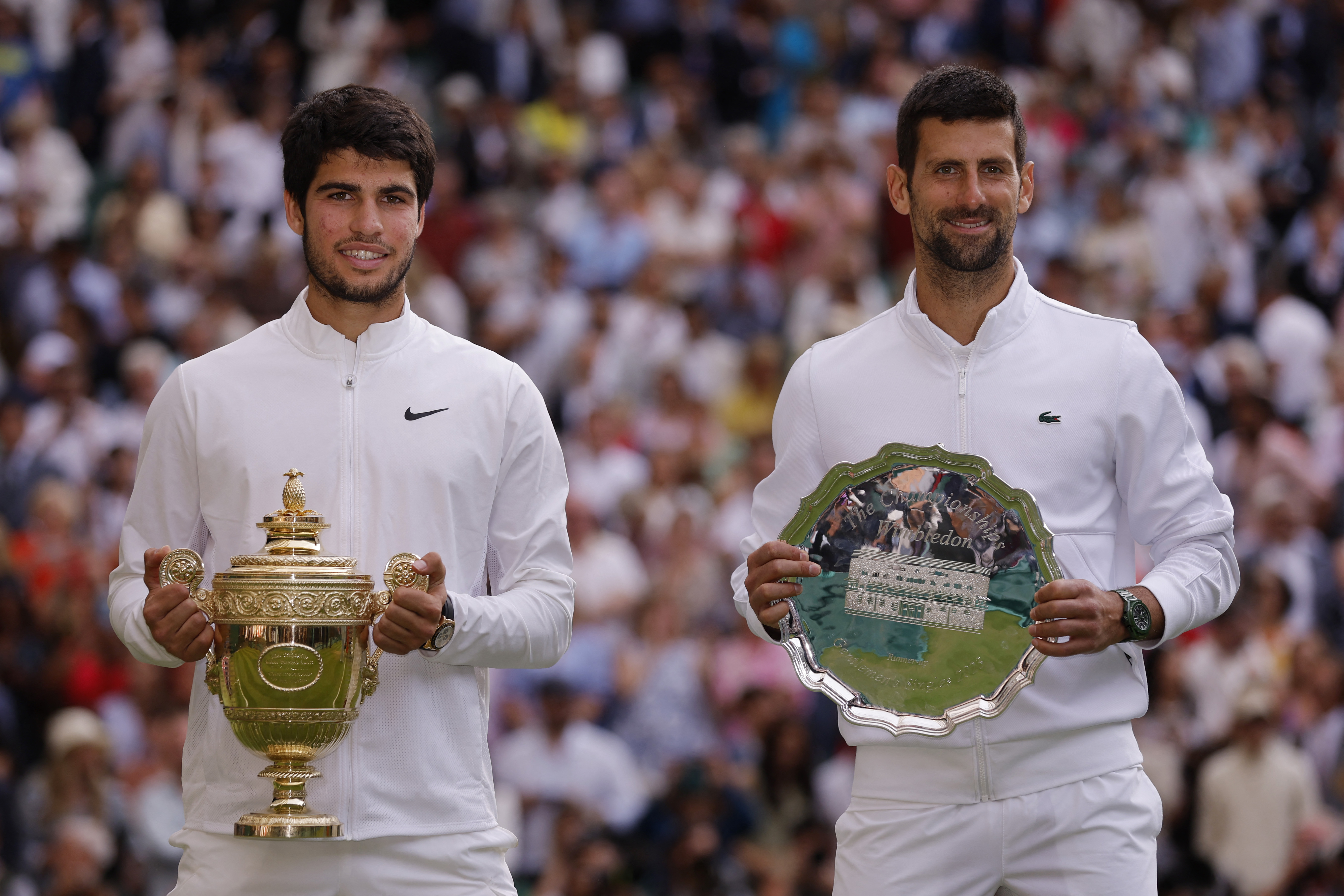 Wimbledon 2023: Carlos Alcaraz beats Novak Djokovic in five sets for men's  title