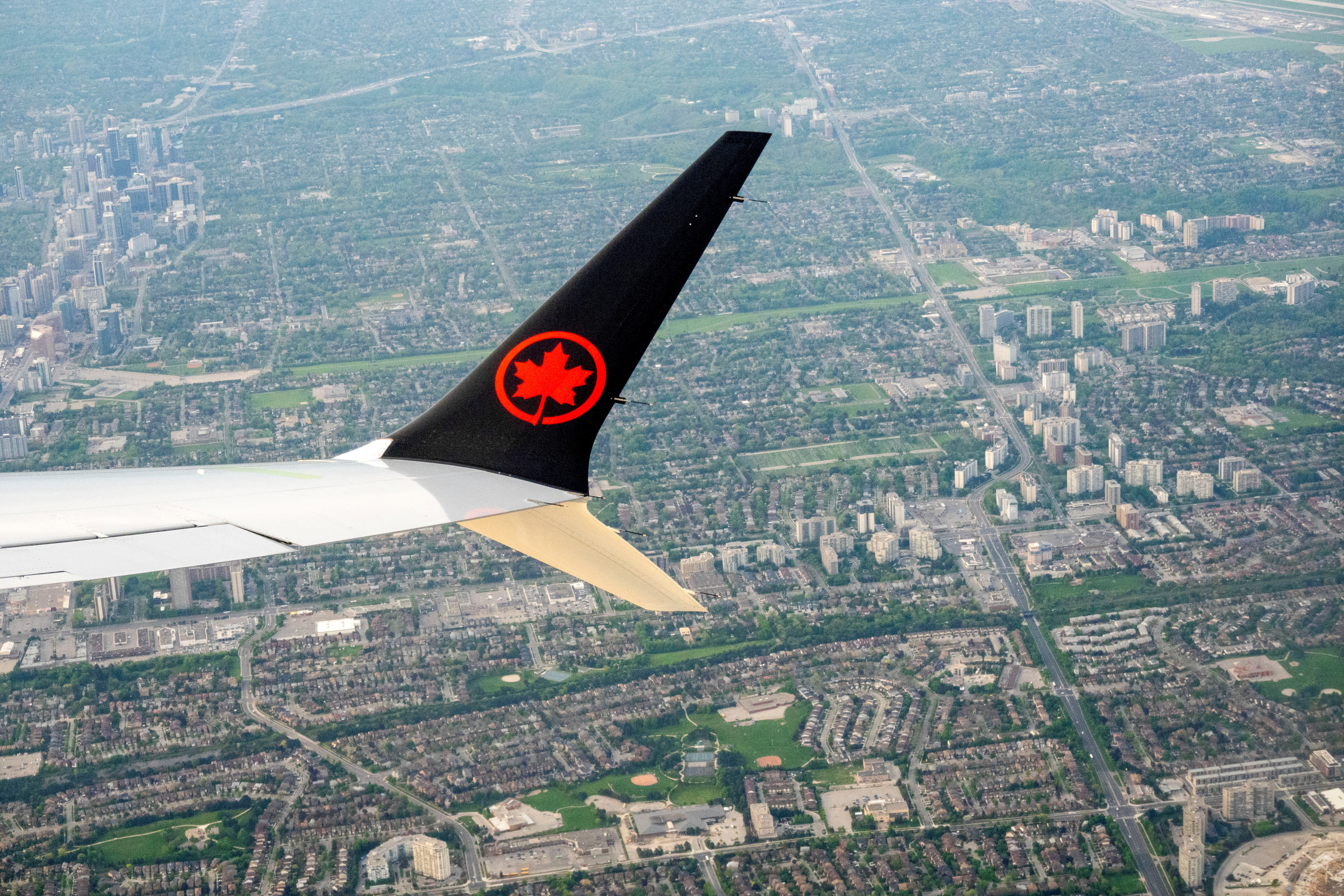 Air Canada planes in Toronto