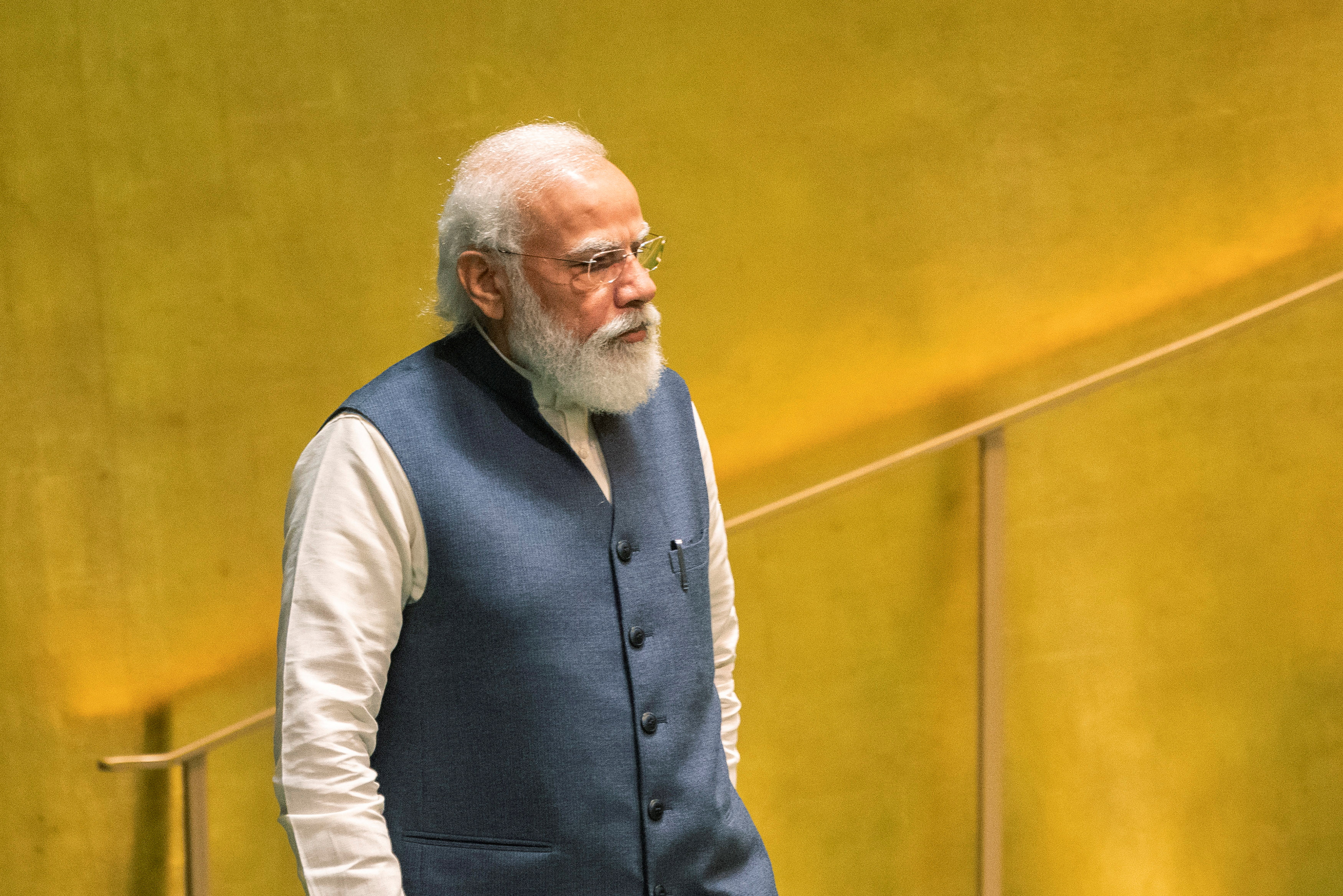 India's Prime Minister Narendra Modi addresses the 76th Session of the U.N. General Assembly in New York City