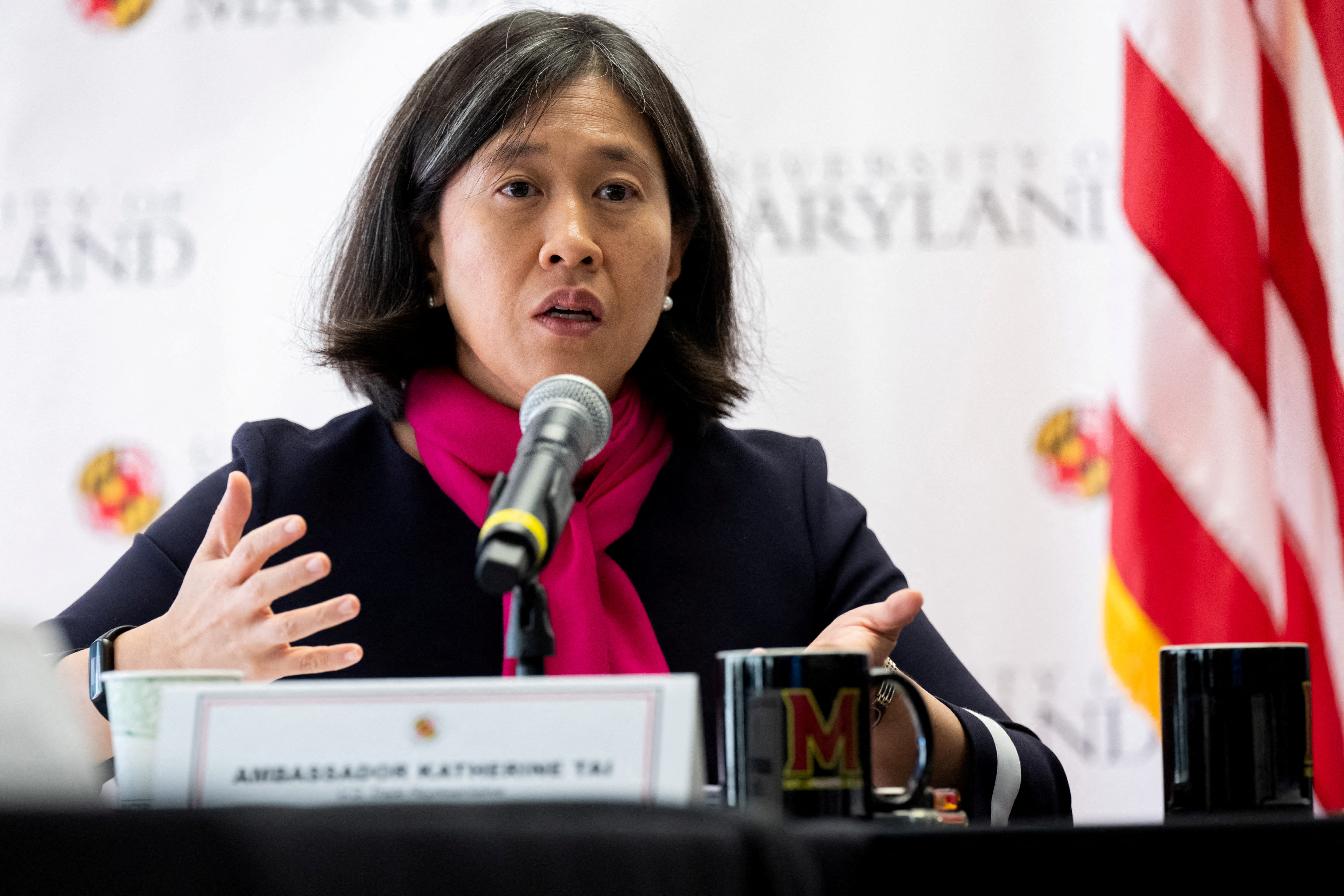 U.S. Secretary of State Blinken attends the Ministerial Meeting at the University of Maryland in College Park