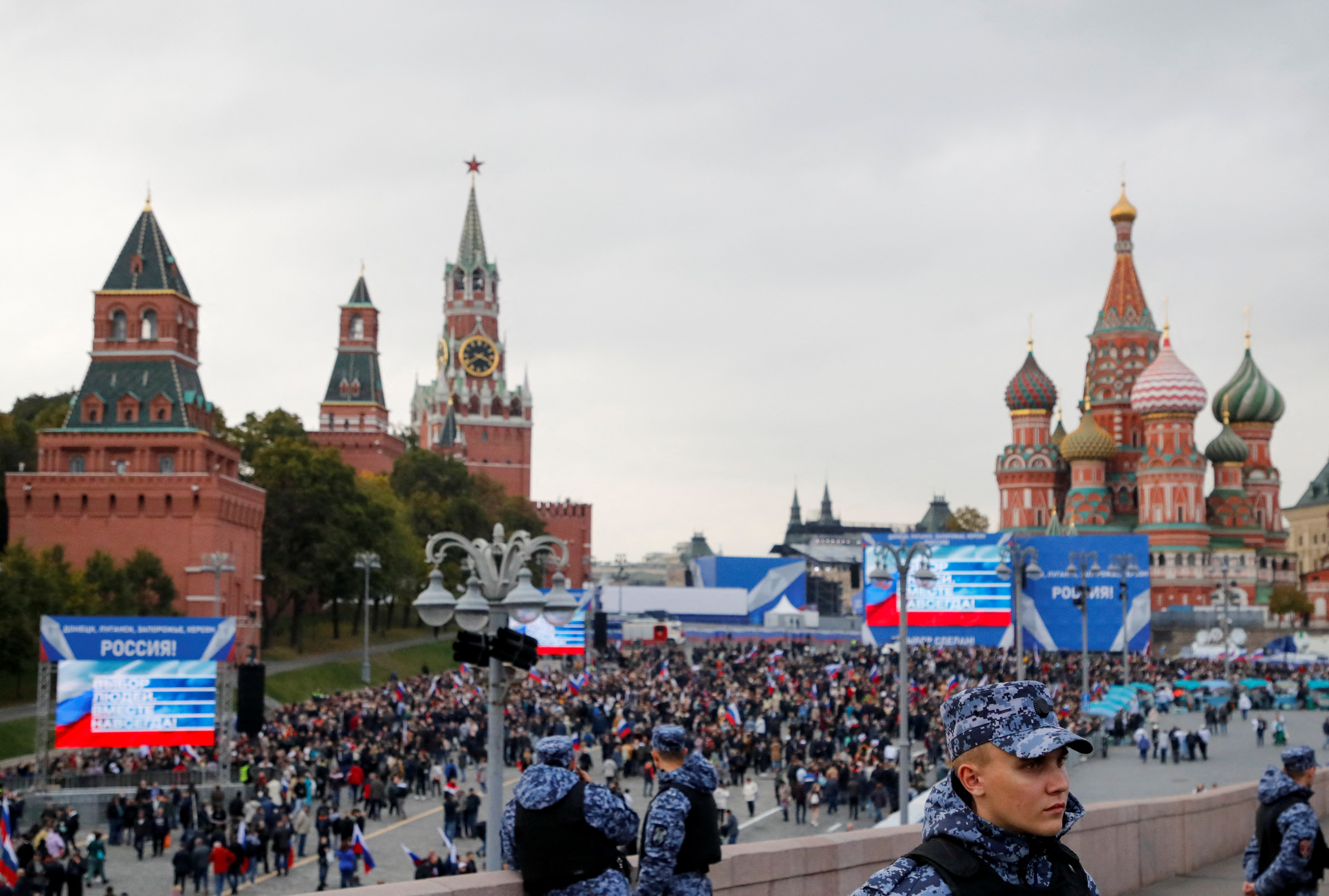 Events marking Russia's annexation of four Ukrainian territories held in Moscow