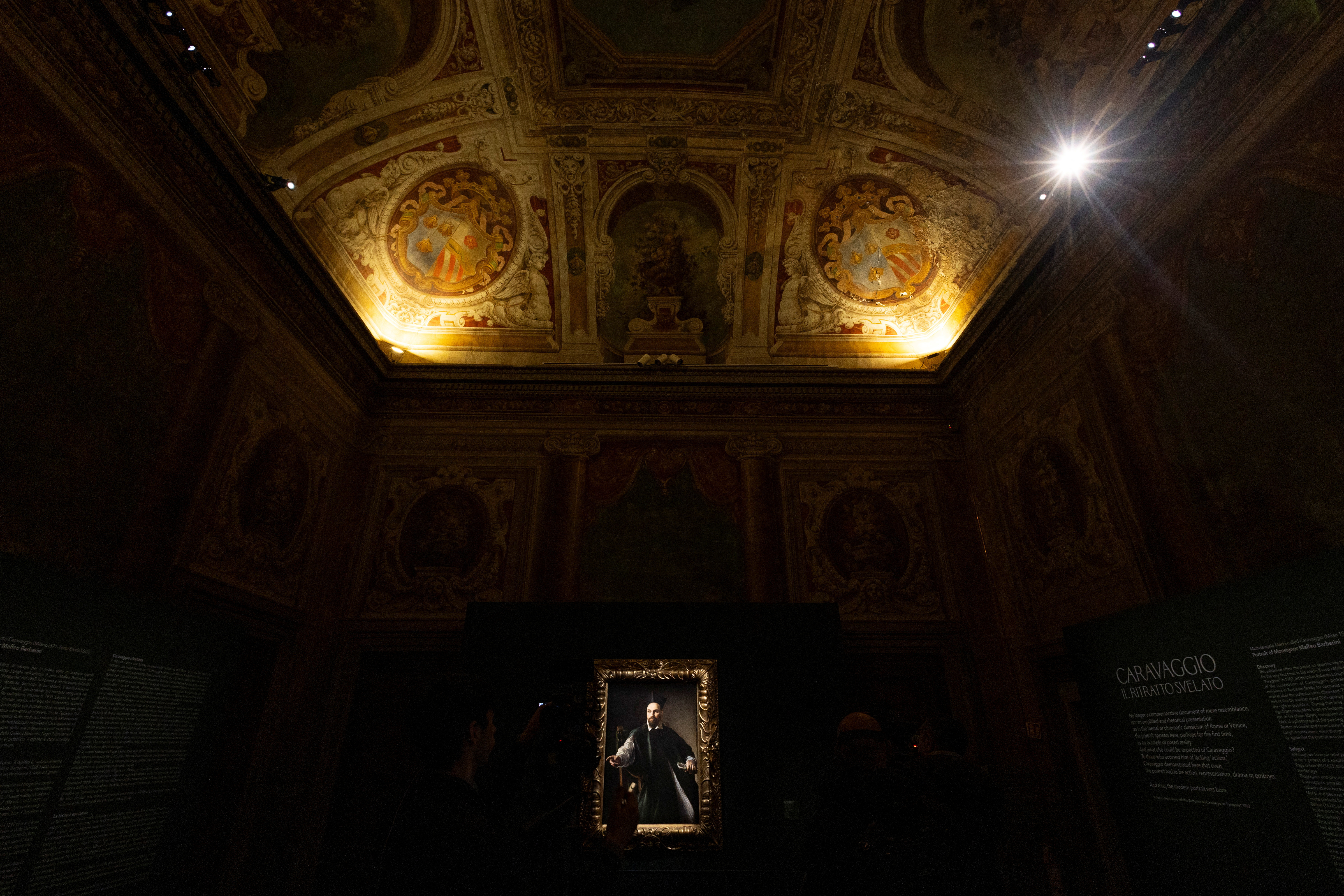 Caravaggio's portrait of Maffeo Barberini on public display for the first time