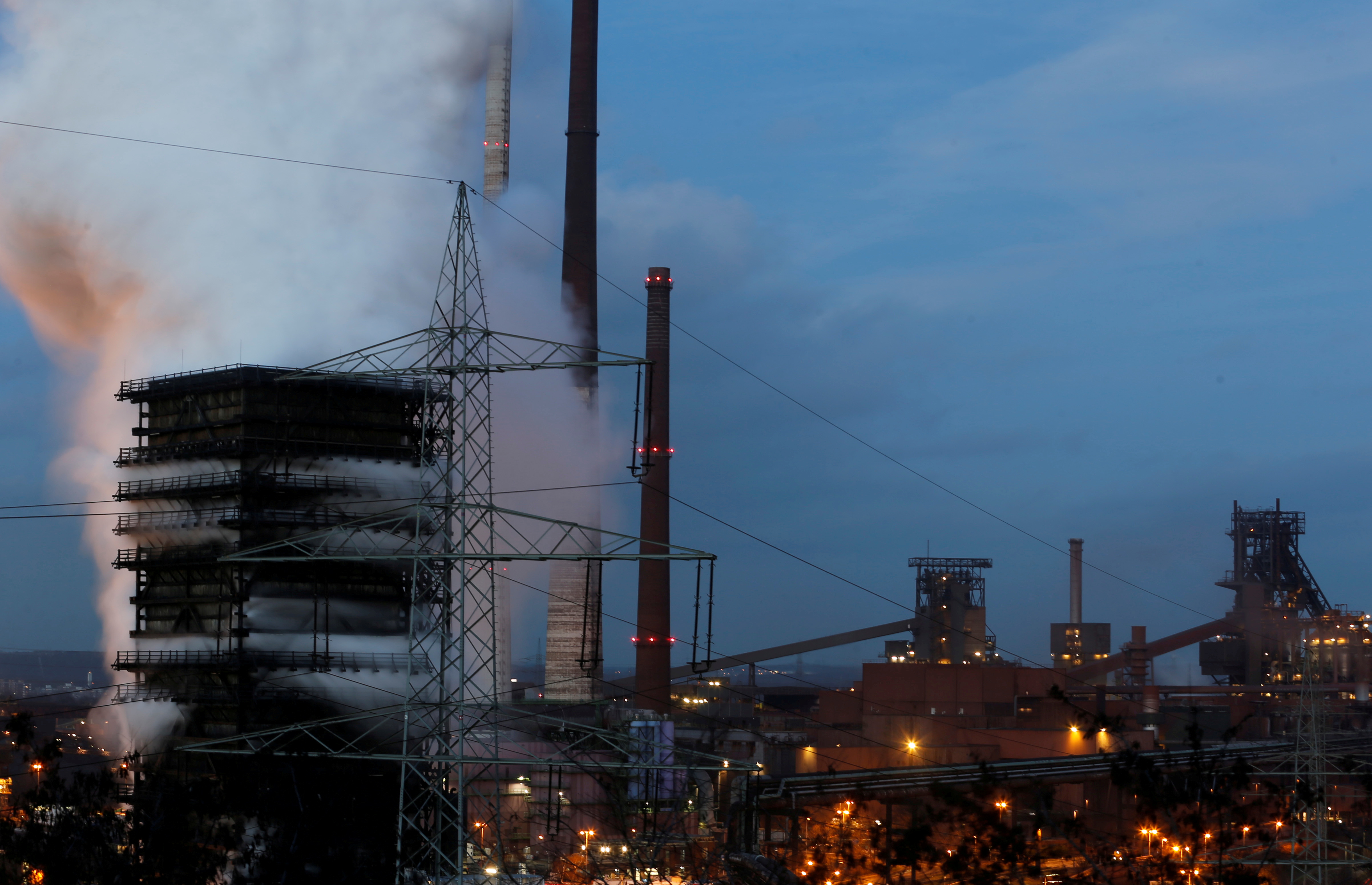 ThyssenKrupp AG steel plant in Duisburg