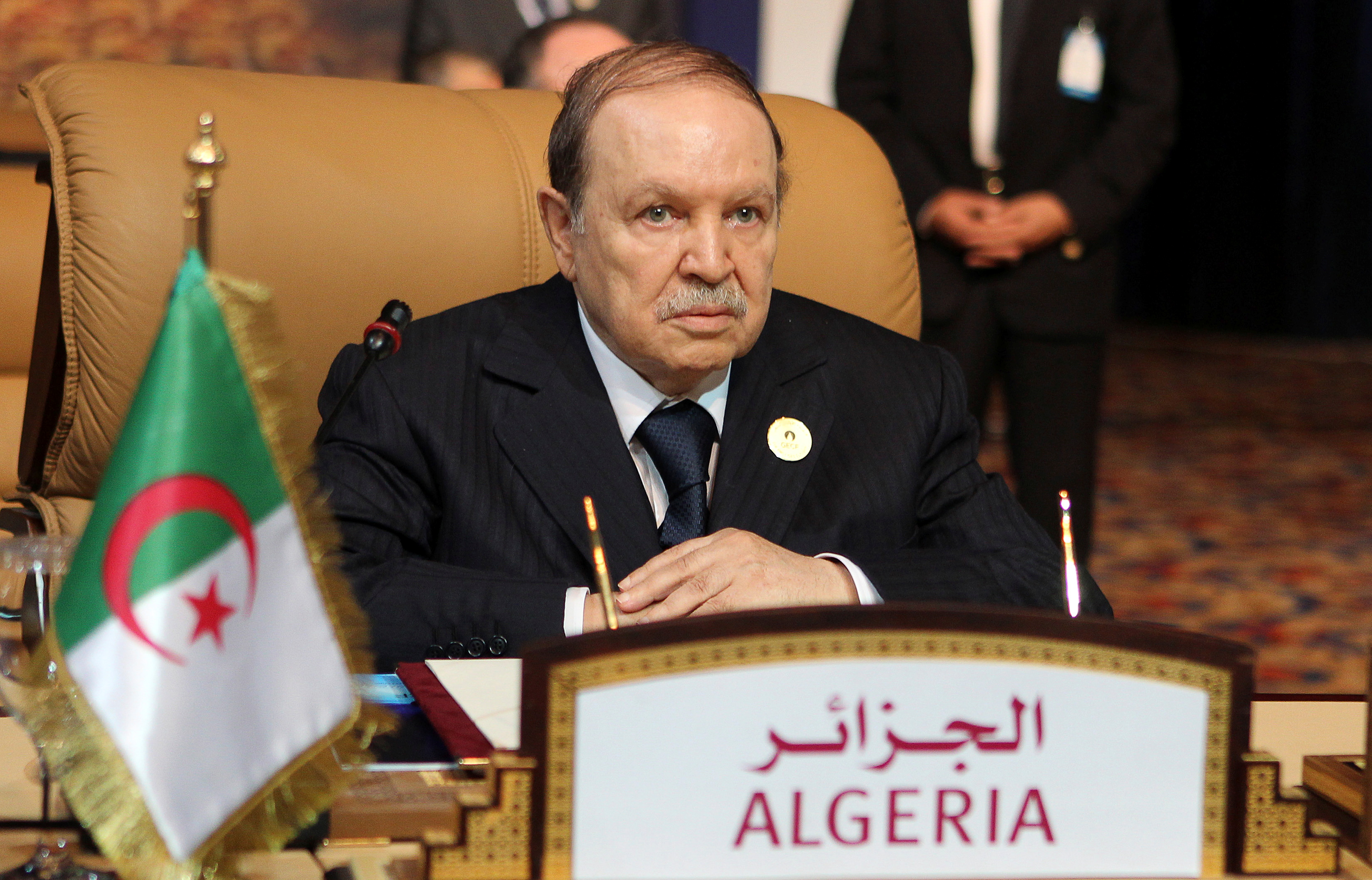 Algerian President Abdelaziz Bouteflika attends the opening session of the first Gas Exporting Countries Forum summit in Doha November 15, 2011.   REUTERS/Mohammed Dabbous/File Photo