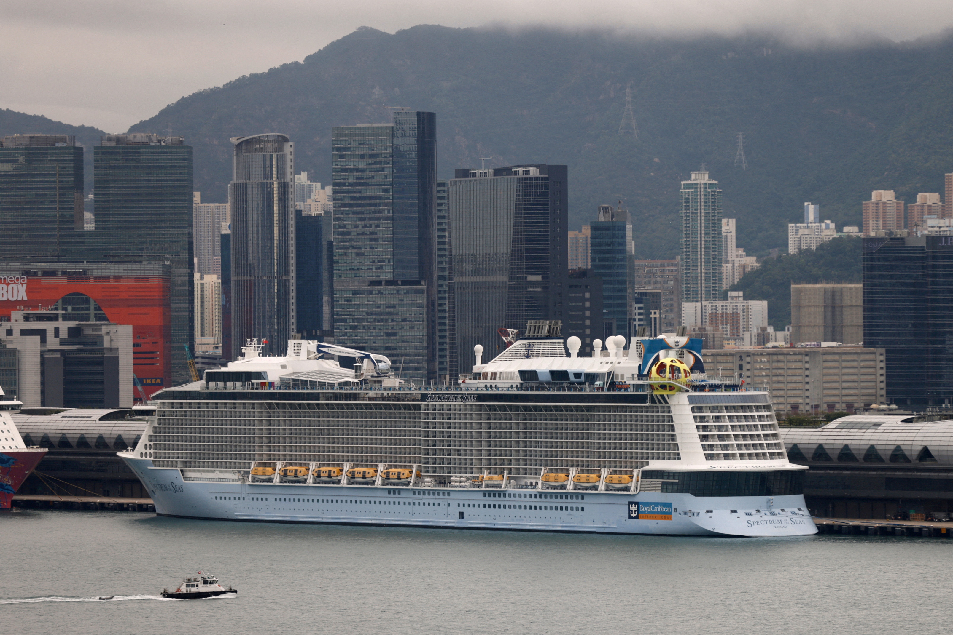 Cruise Ship (Not RC) + Coronado Bridge - Royal Caribbean