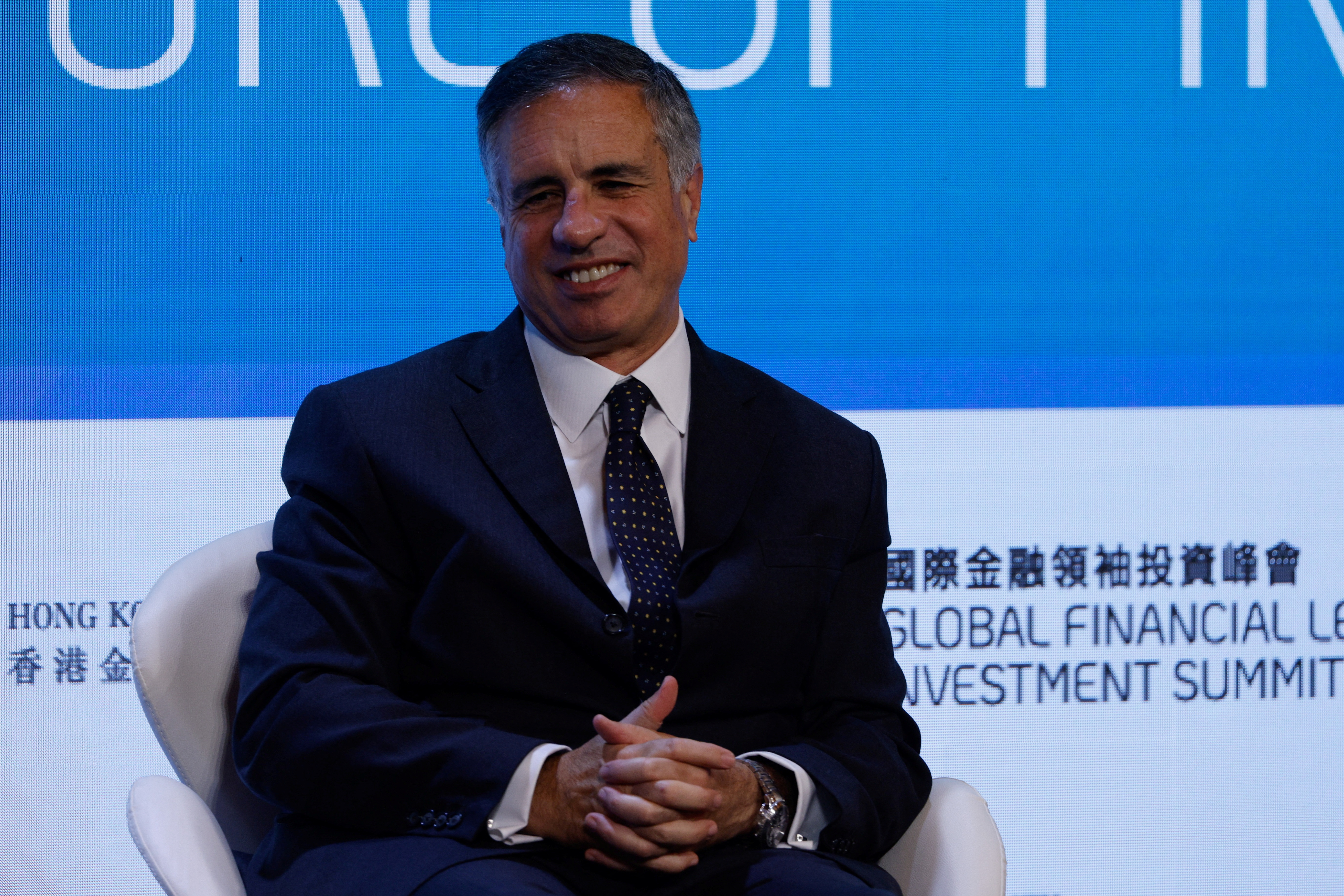 Daniel Pinto, President and chief operating officer of JPMorgan Chase & Co, attends the Global Financial Leaders' Investment Summit in Hong Kong