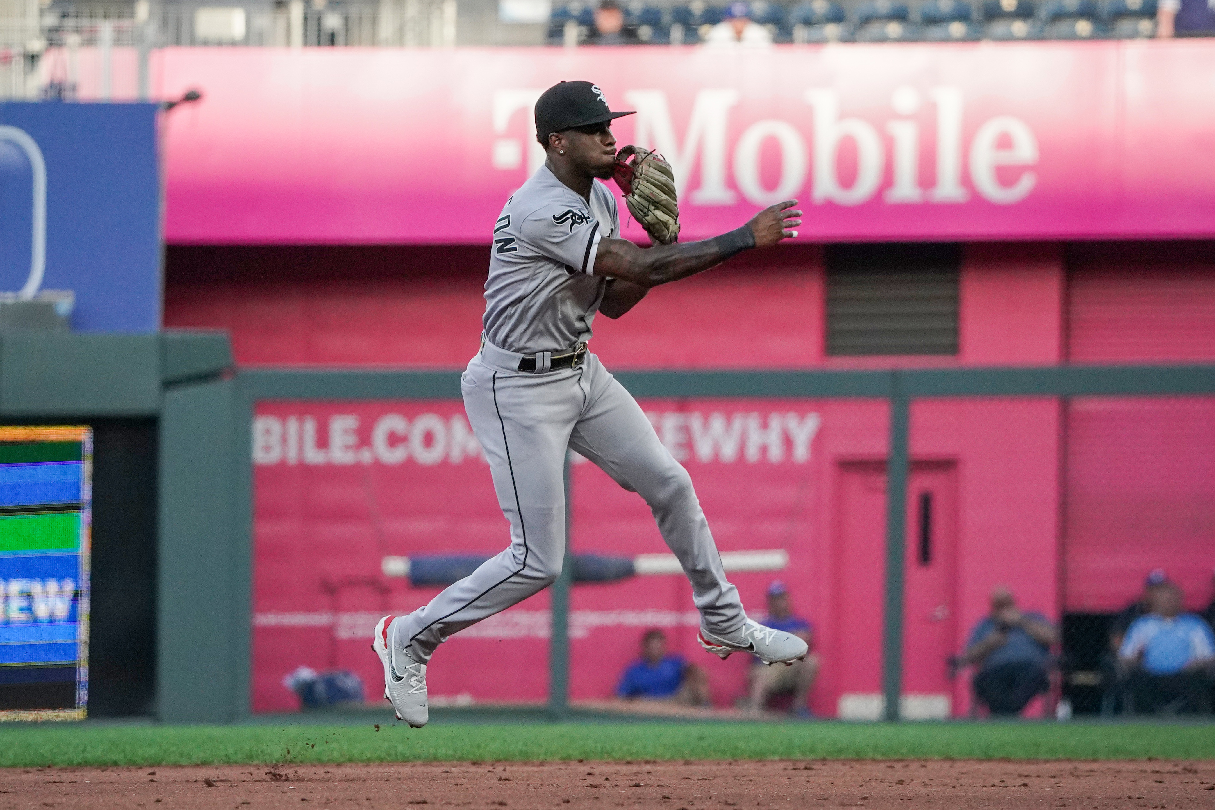 Gregory Santos of the Chicago White Sox celebrates the final out