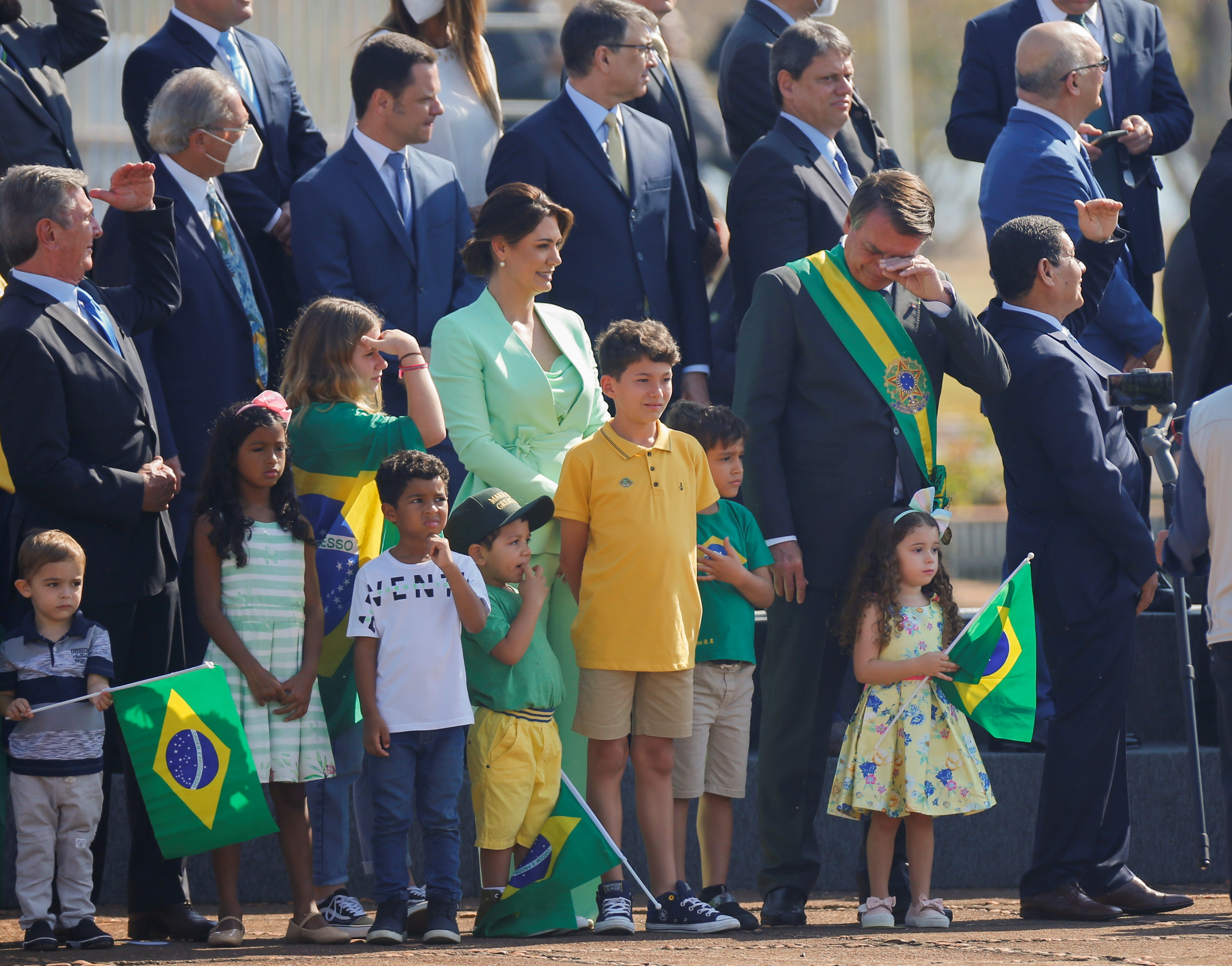 Brazil's president Jair Bolsonaro attends Independence Day ceremony in Brasilia