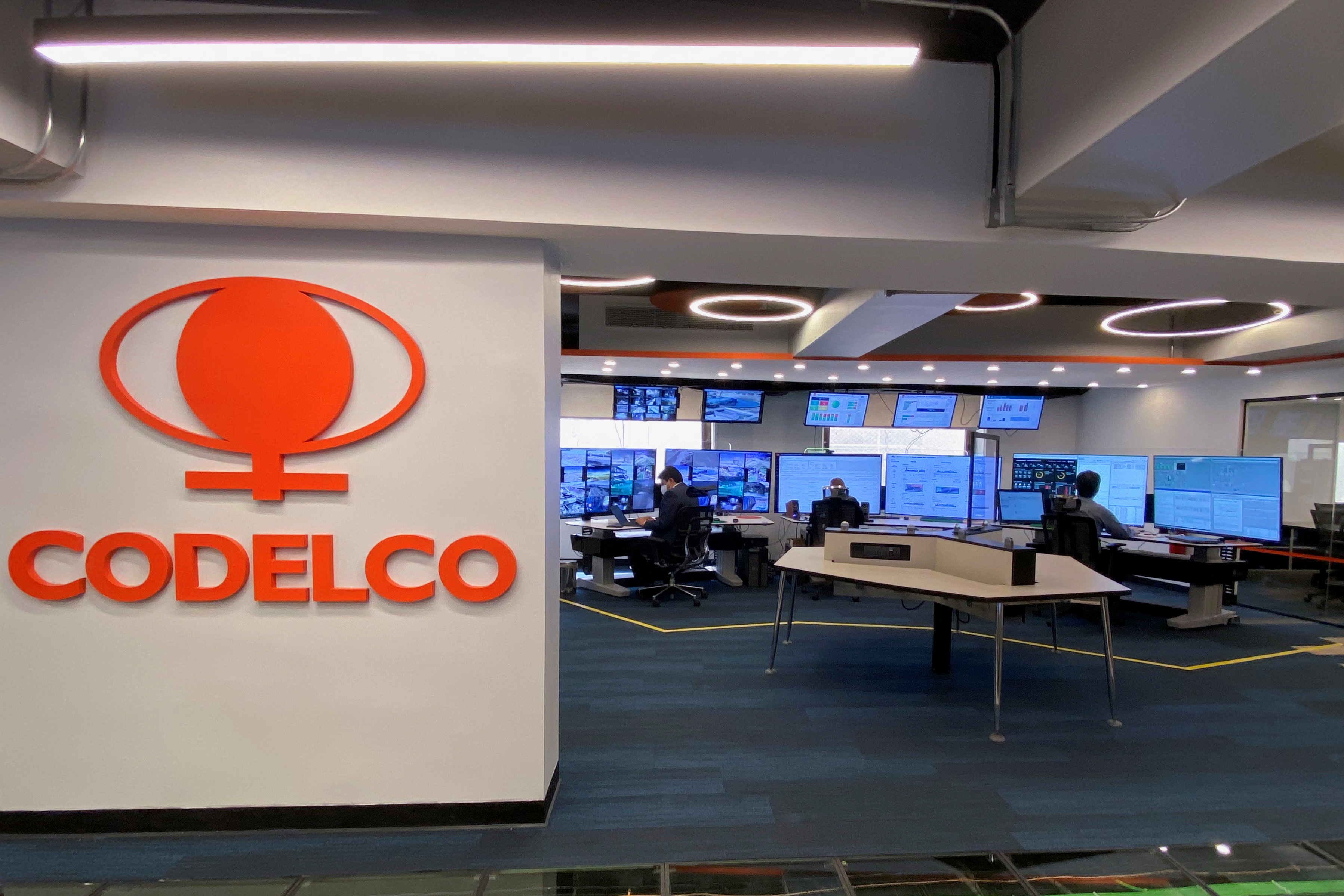 Codelco virtual operations center in Santiago