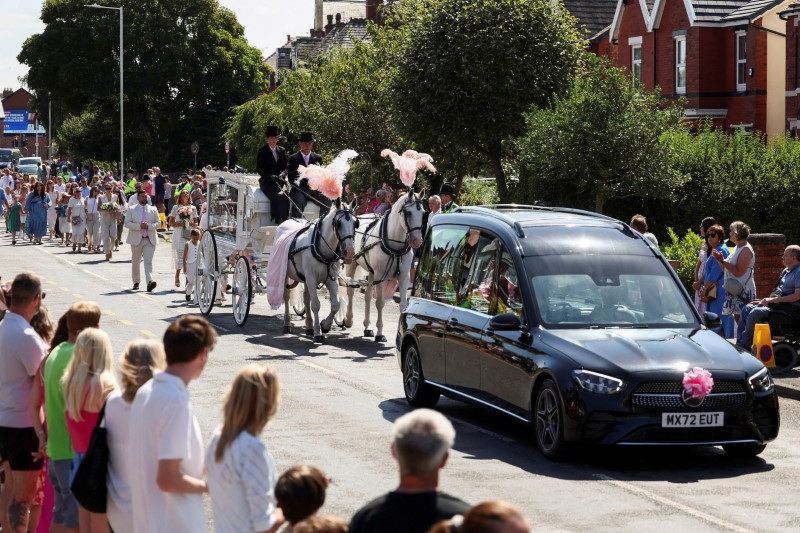 Funeral of Alice Dasilva Aguiar, who was killed in Southport knife attack