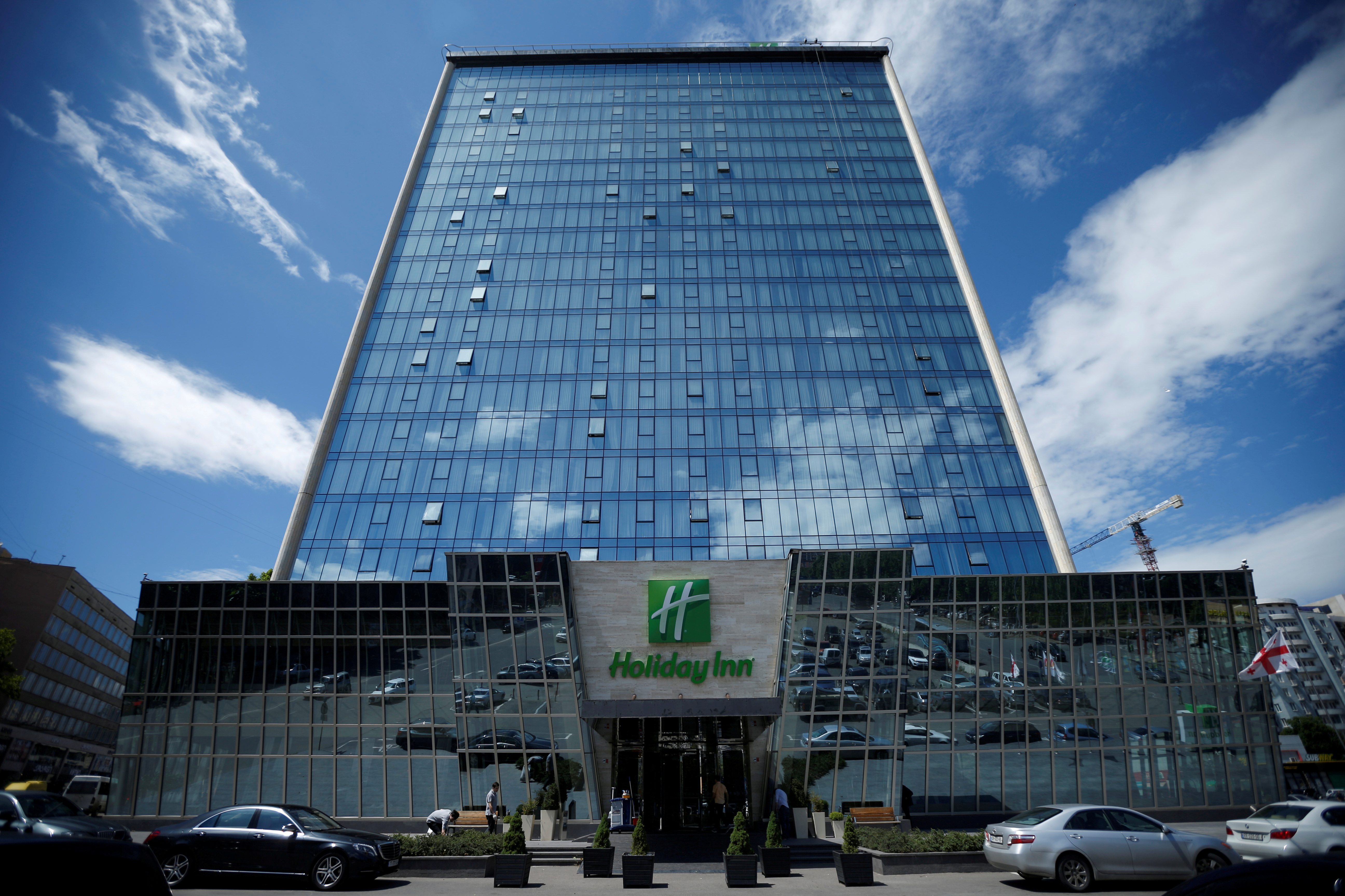 Holiday Inn hotel is seen in Tbilisi