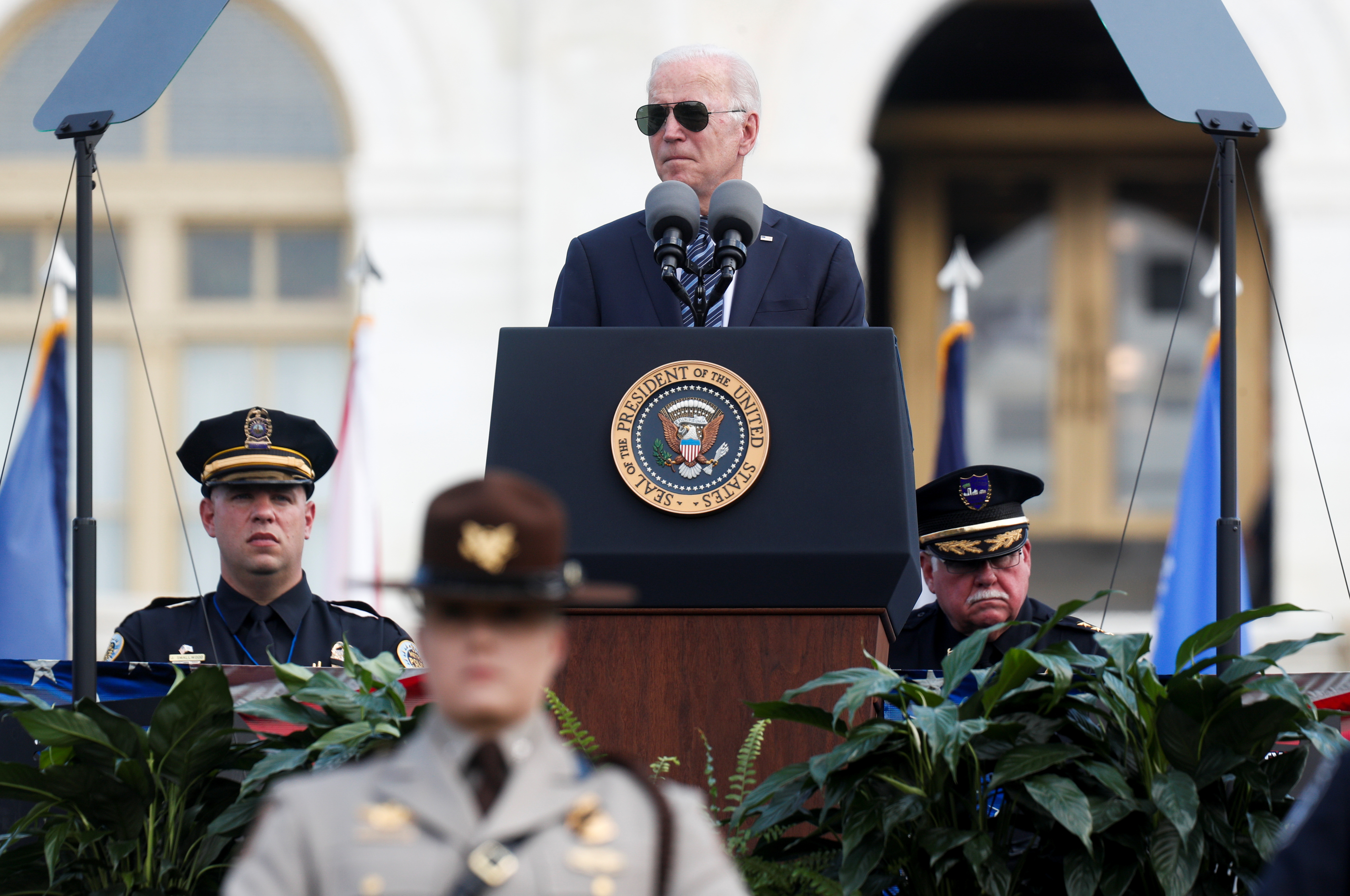 Trump attends National Peace Officers Memorial Service