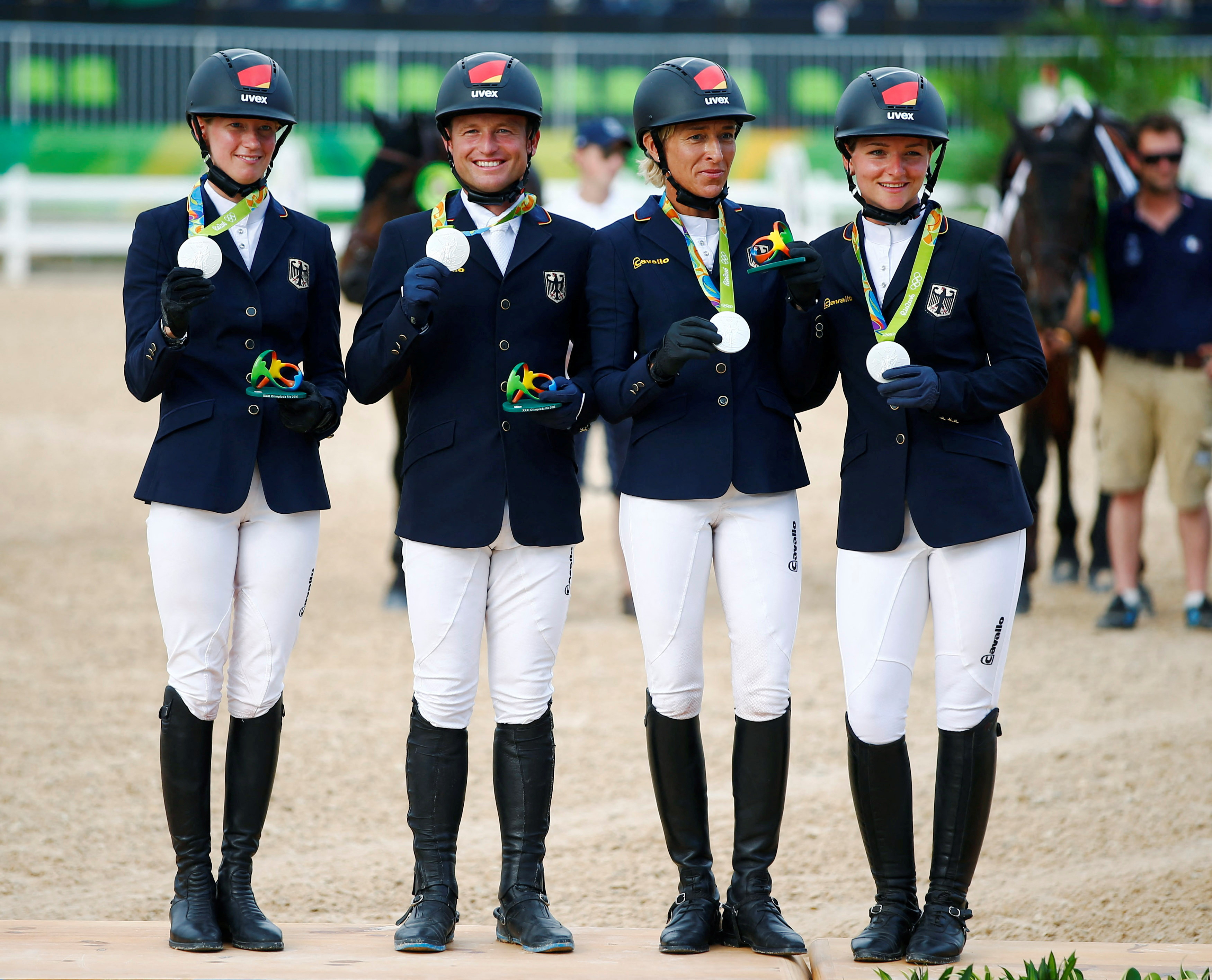 Equestrian - Eventing Team Victory Ceremony