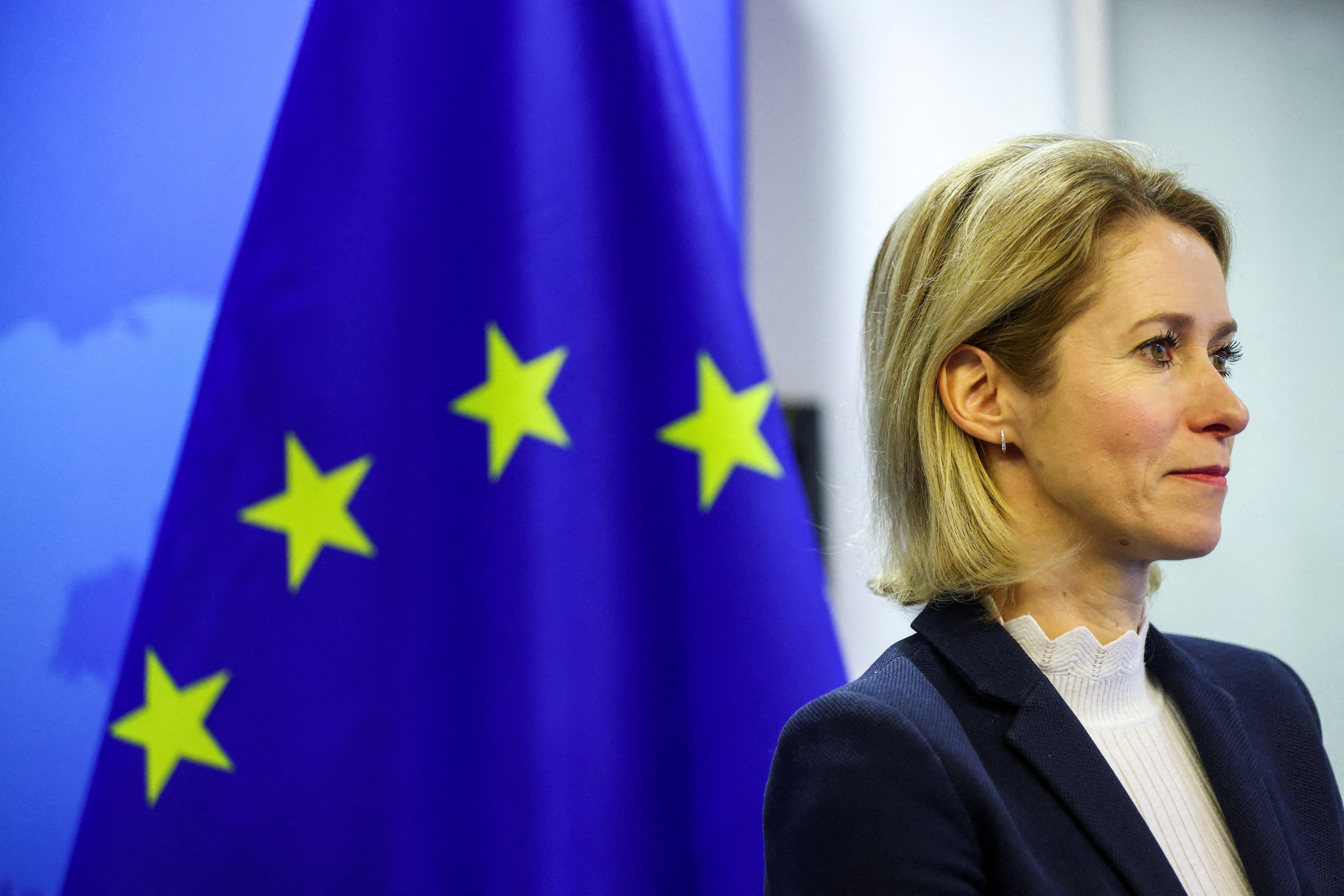 Meeting of Palestinian Prime Minister Mohammad Mustafa and EU High Representative for Foreign Affairs and Security Policy, Kaja Kallas, in Brussels.