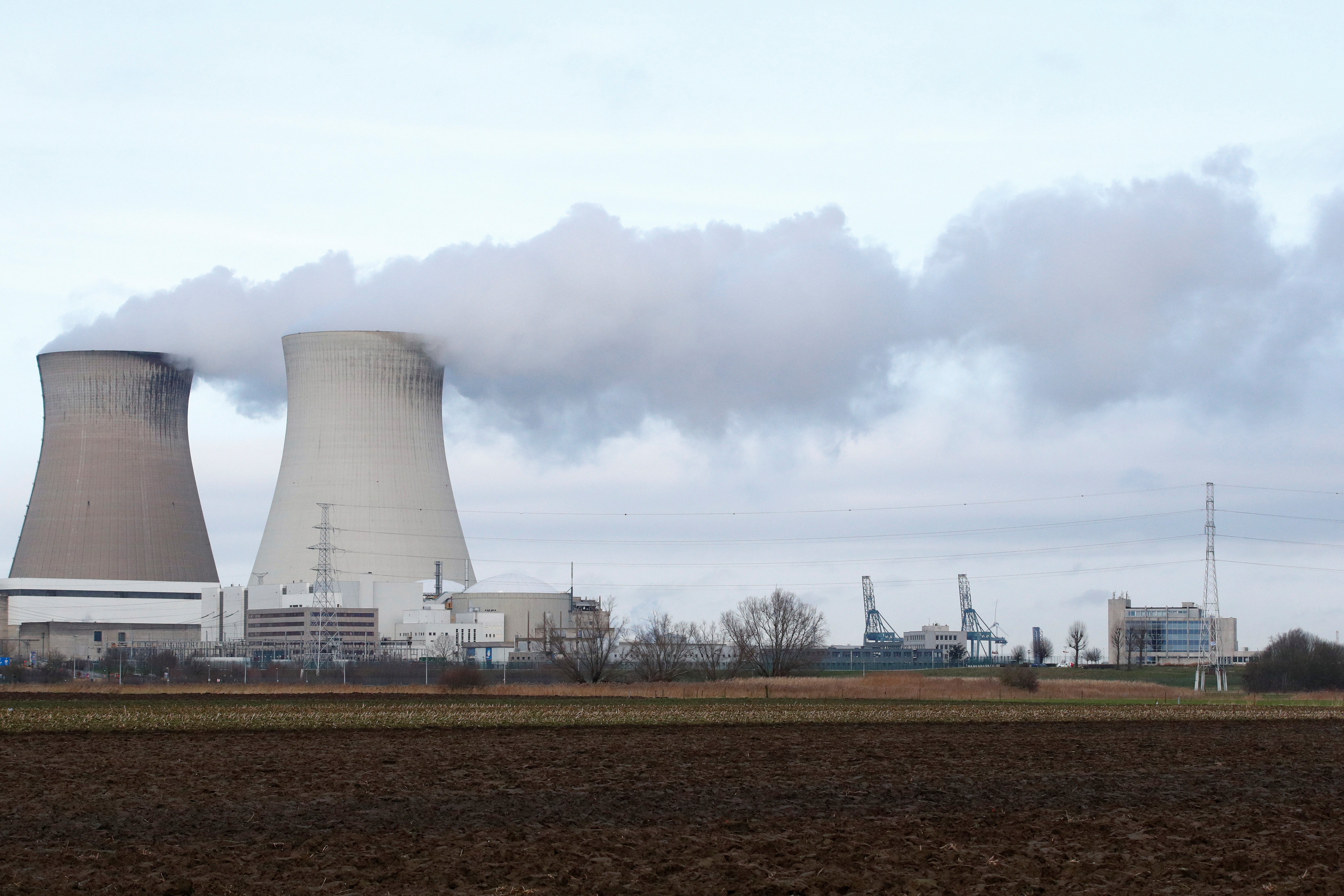 A general view of the Doel Nuclear Power Station