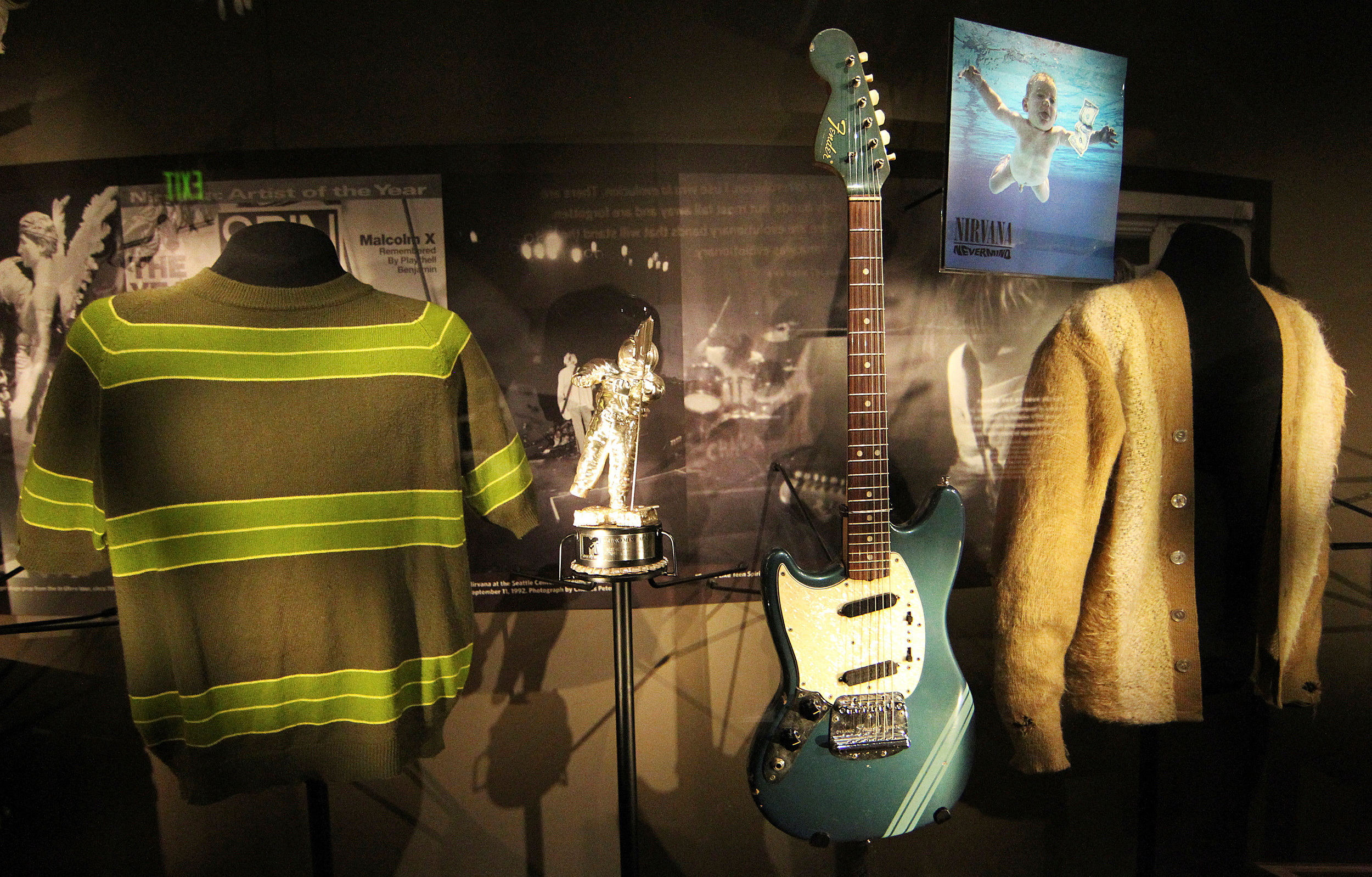Iconic and rare memorabilia of the late Kurt Cobain are on display at the 