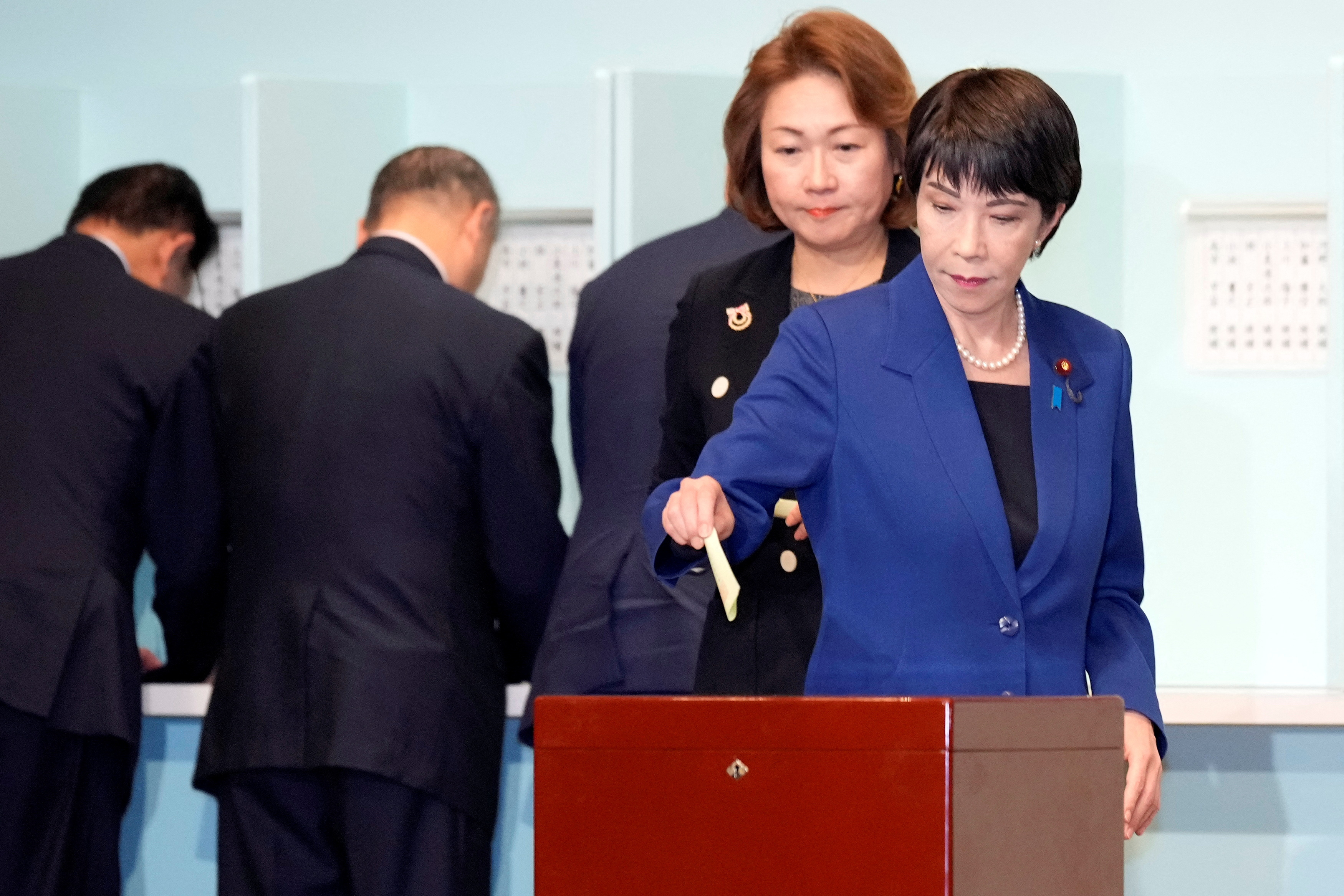 Japan's ruling party LDP holds leadership election