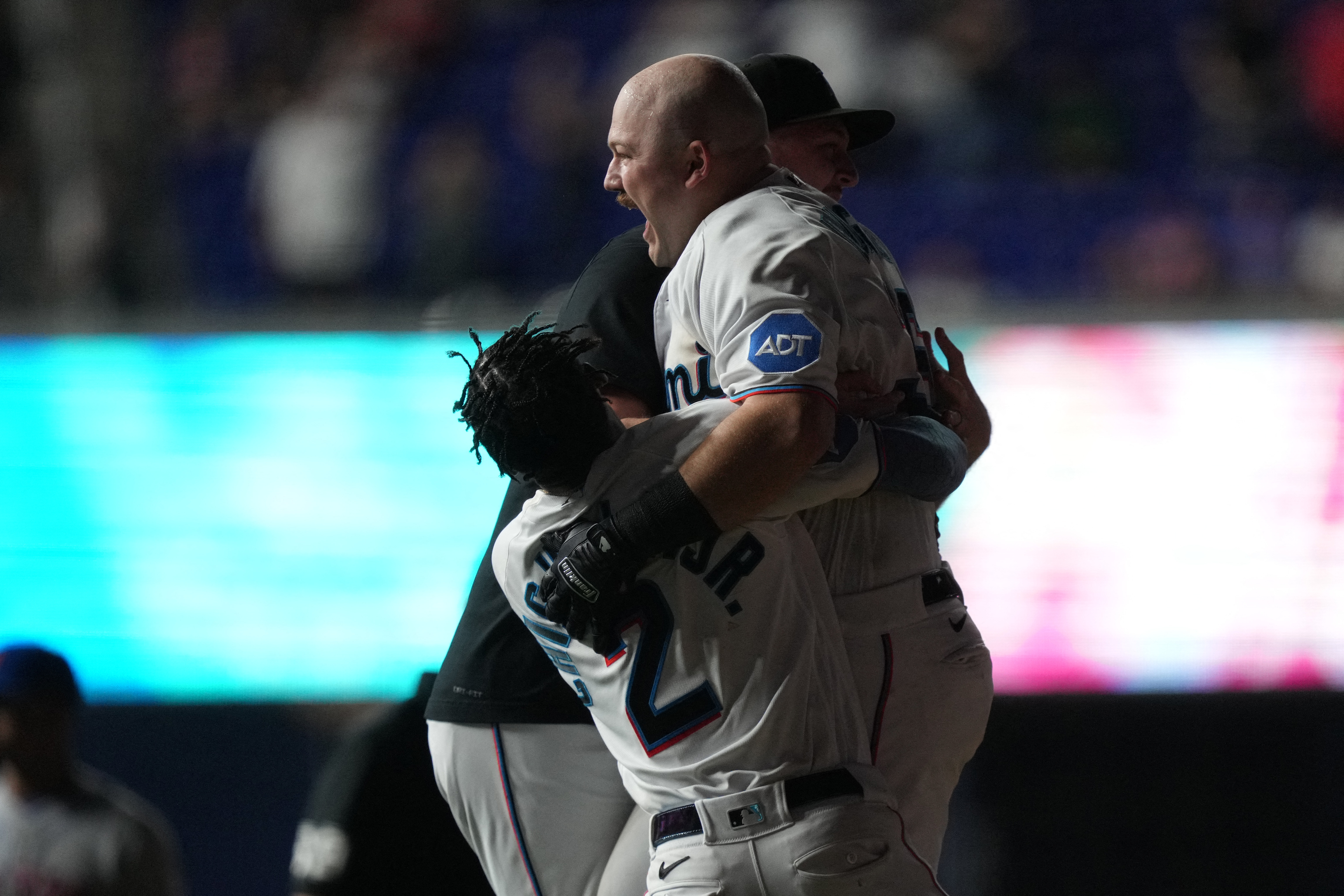 Arraez scratched from Marlins' lineup because of left ankle sprain