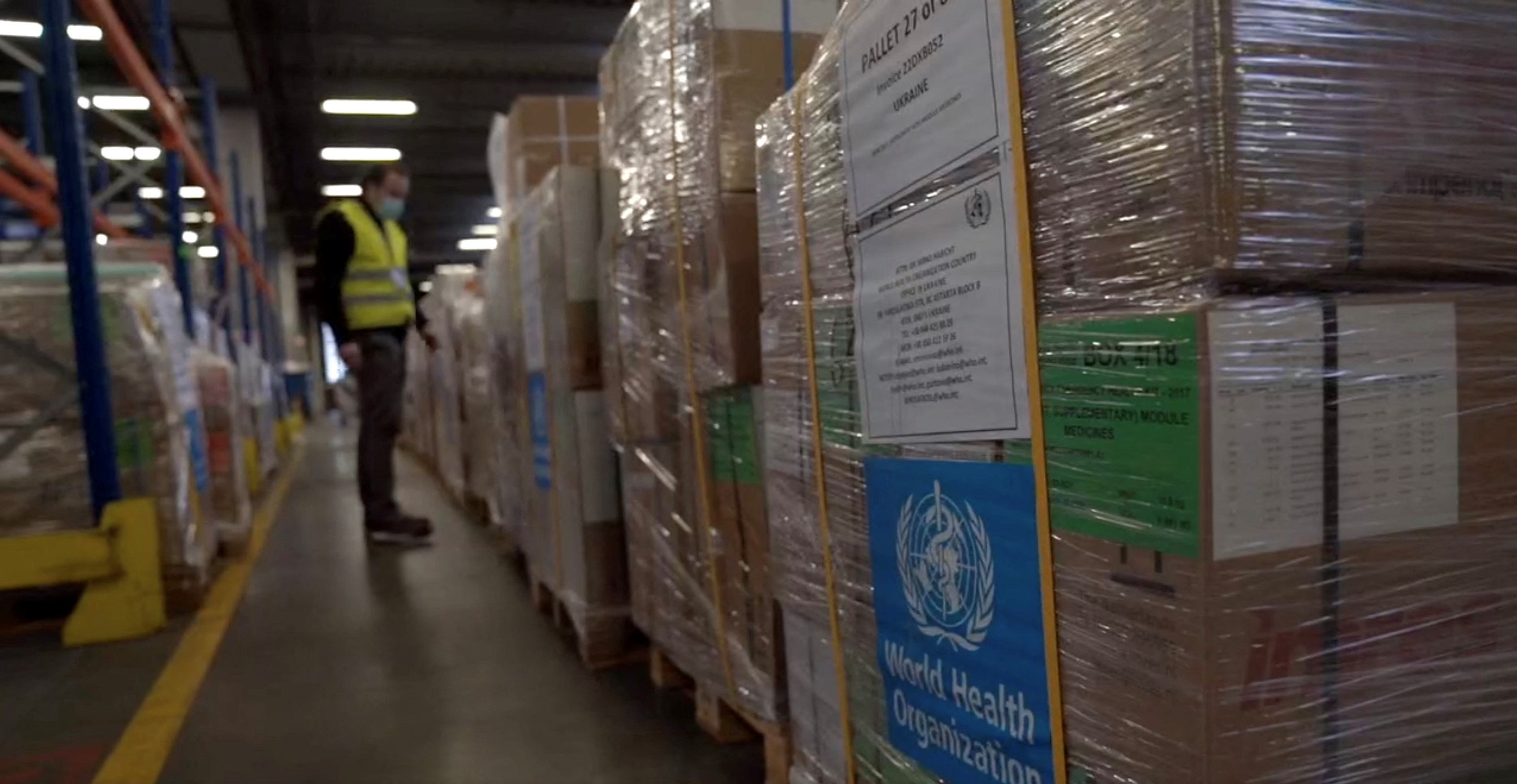 WHO medical aid for Ukraine arrives in Warsaw