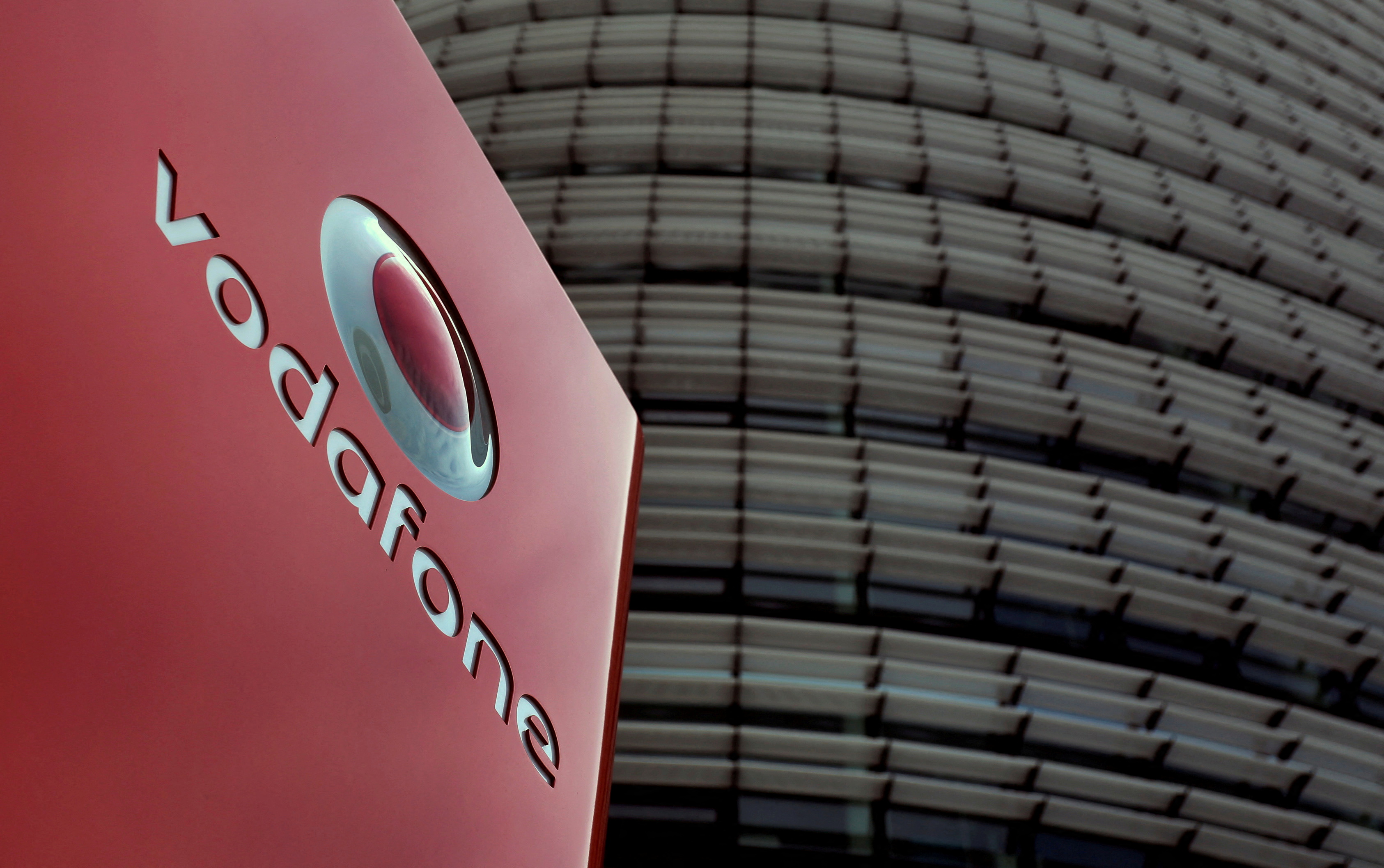 The headquarters of Vodafone Germany are pictured in Duesseldorf