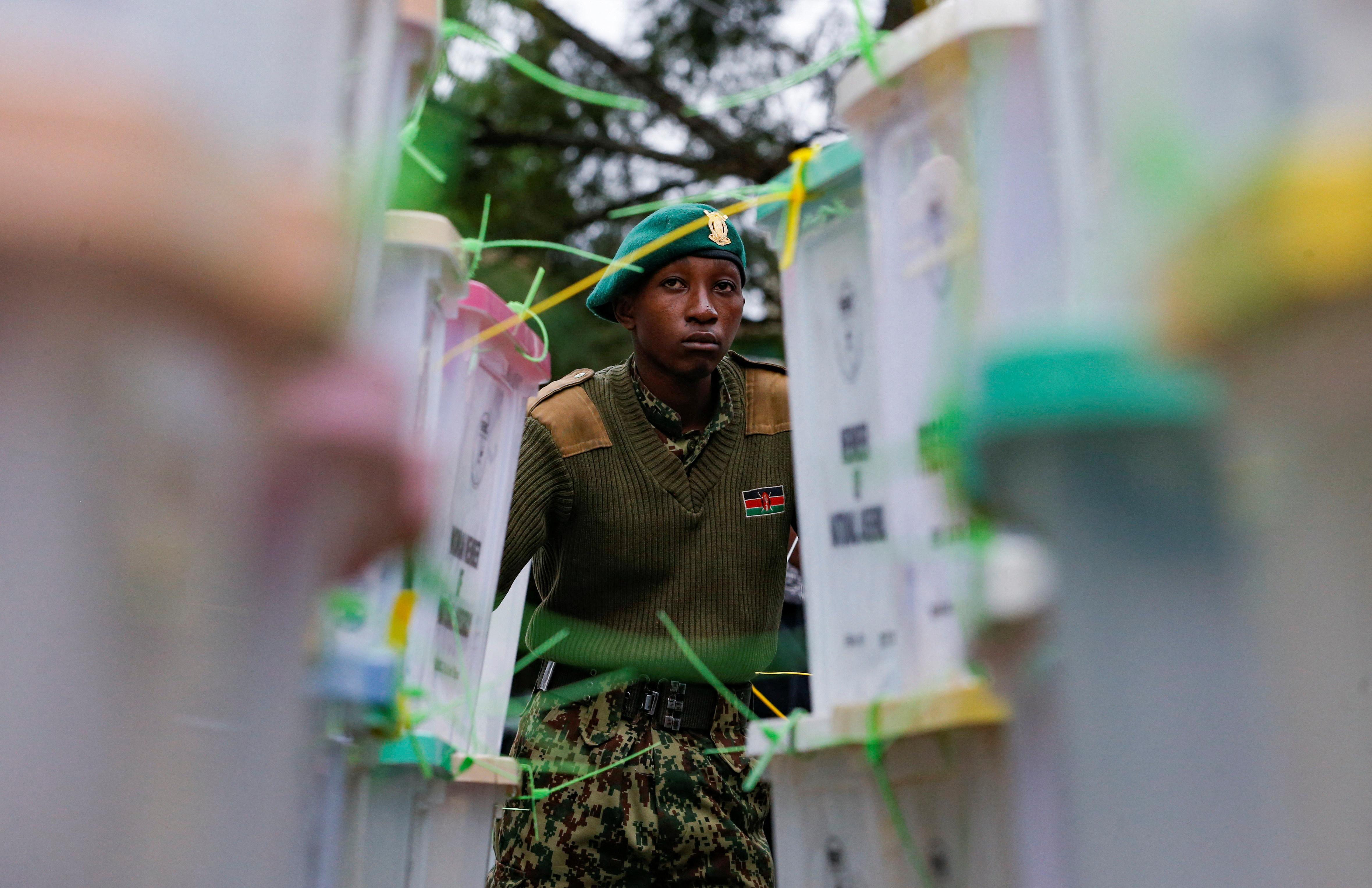 Kenya's electoral commission relays election results in Nairobi