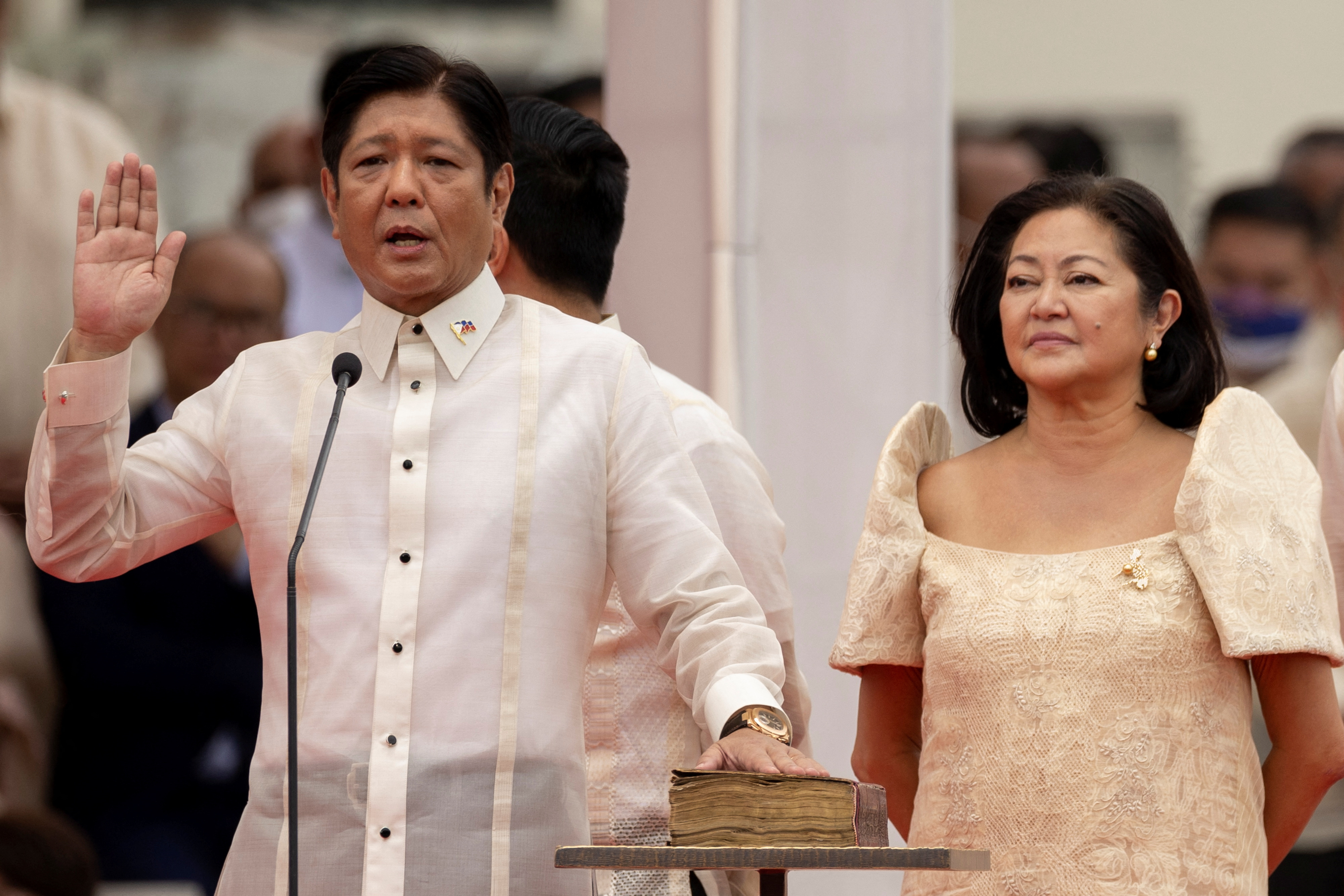 Philippines swears in Ferdinand Marcos Jr as new president