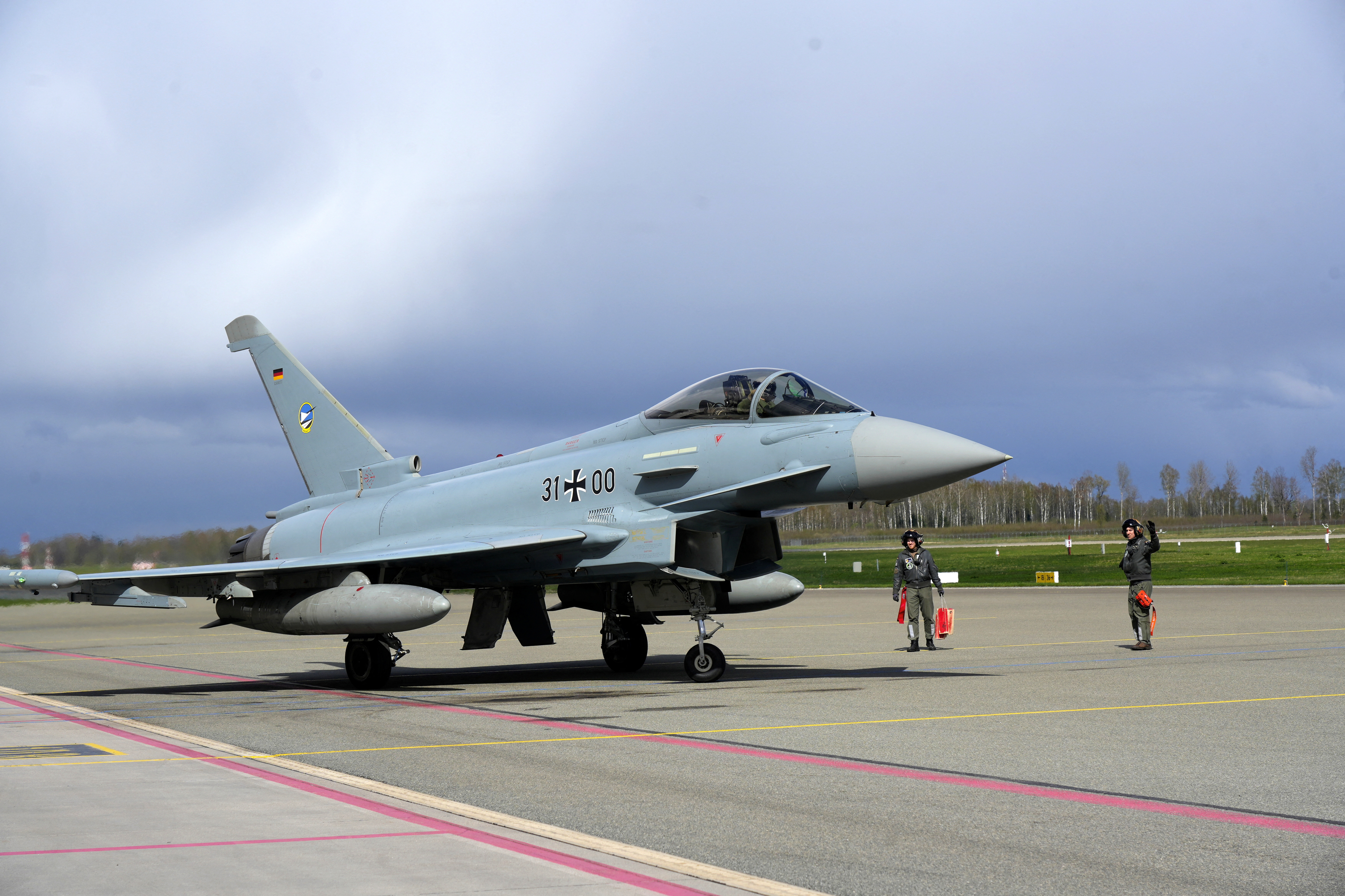 German Air Force pilots execute Baltic air policing mission in Lielvarde