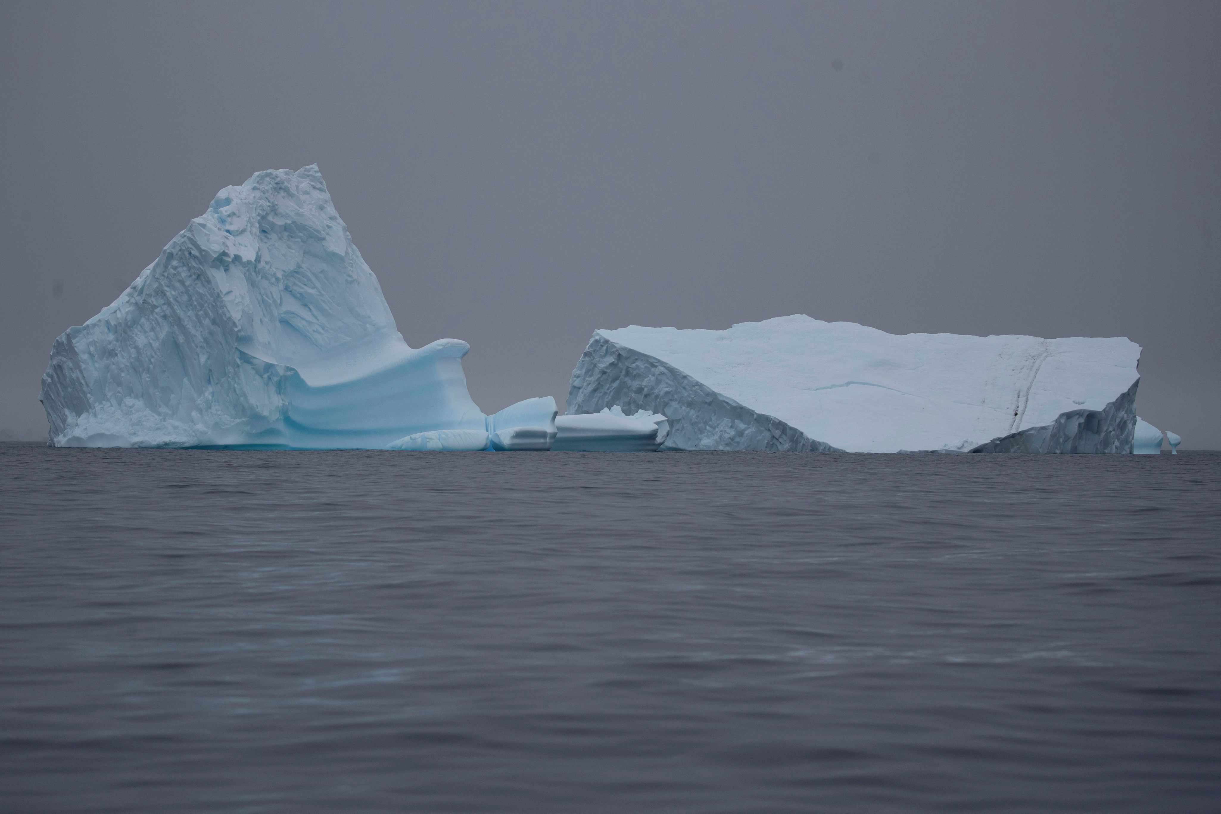 An iceberg floats near Two Hummock Island, Antarctica