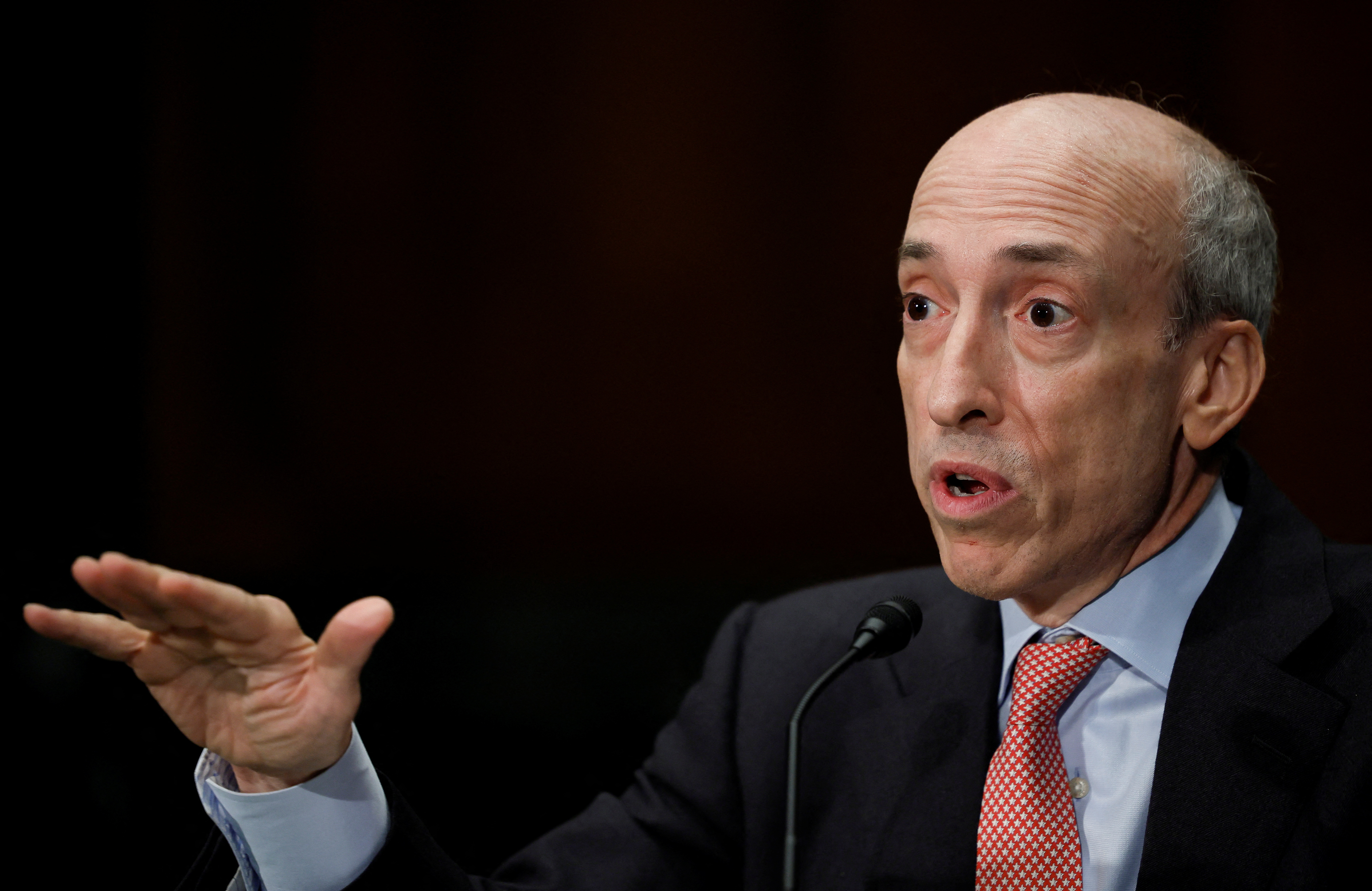 U.S. Securities and Exchange Commission (SEC) Chairman Gary Gensler testifies on Capitol Hill in Washington