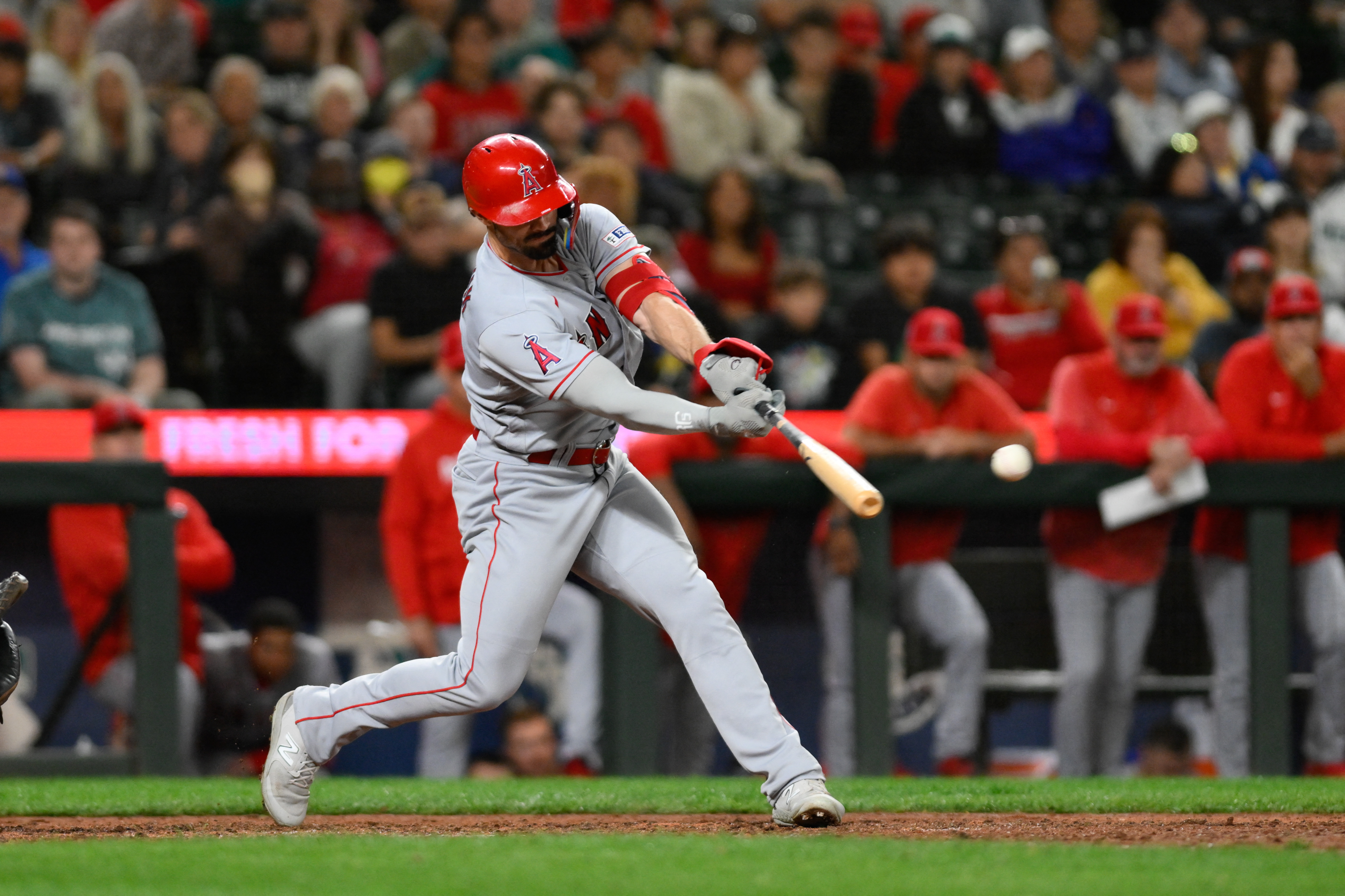 Randal Grichuk helps power Angels past Mariners in 11 innings