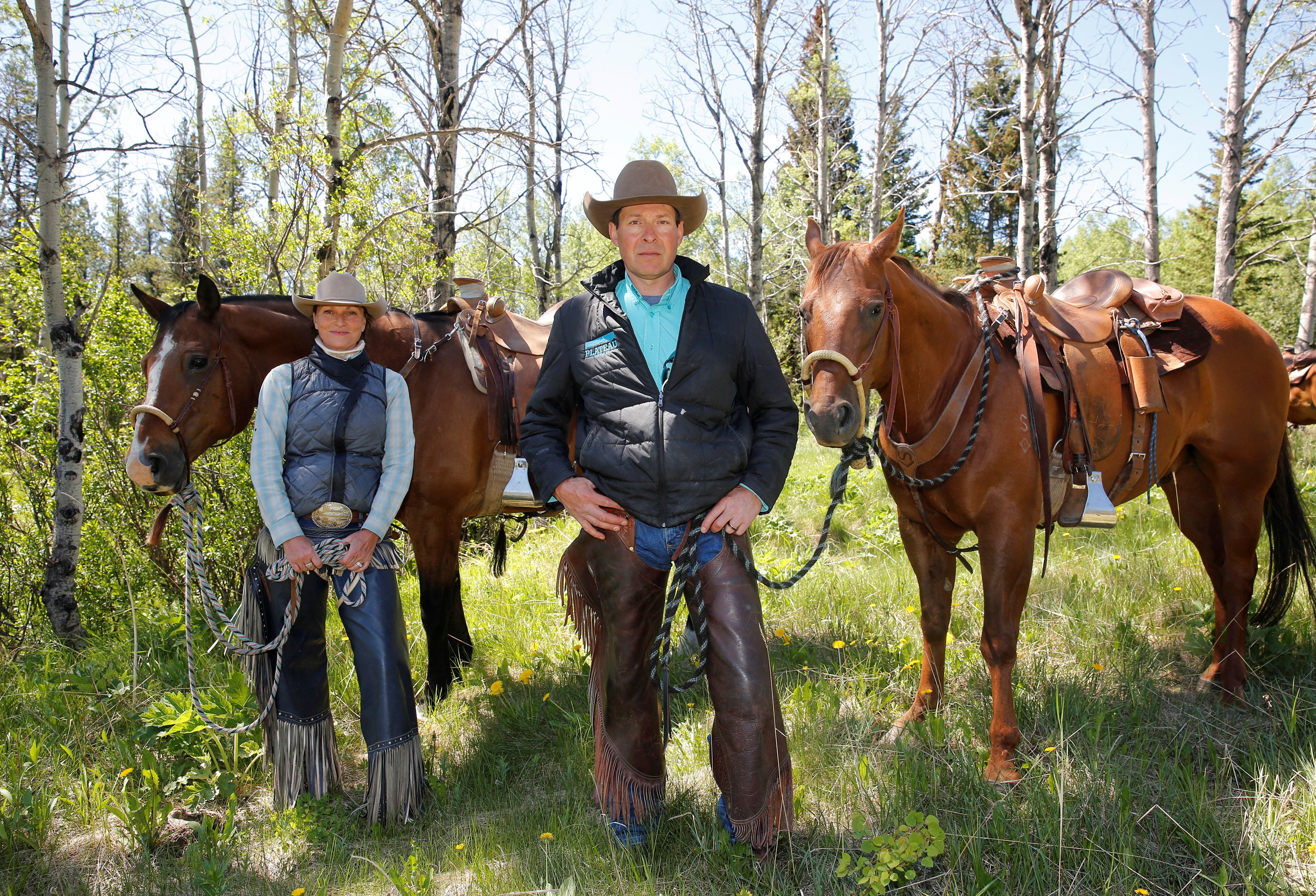 Smith and Laing of Plateau Cattle Company are against a proposed coal mine north of Blairmore