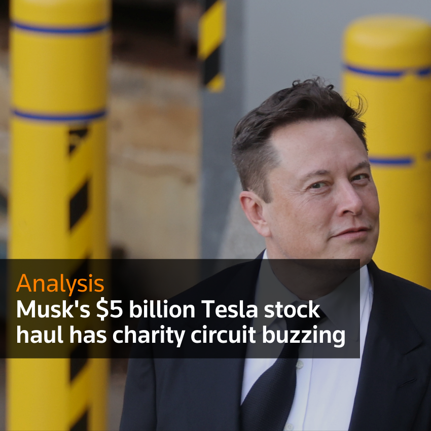 Análisis: la bolsa de Tesla de $ 5 mil millones de Musk tiene un circuito de caridad zumbando