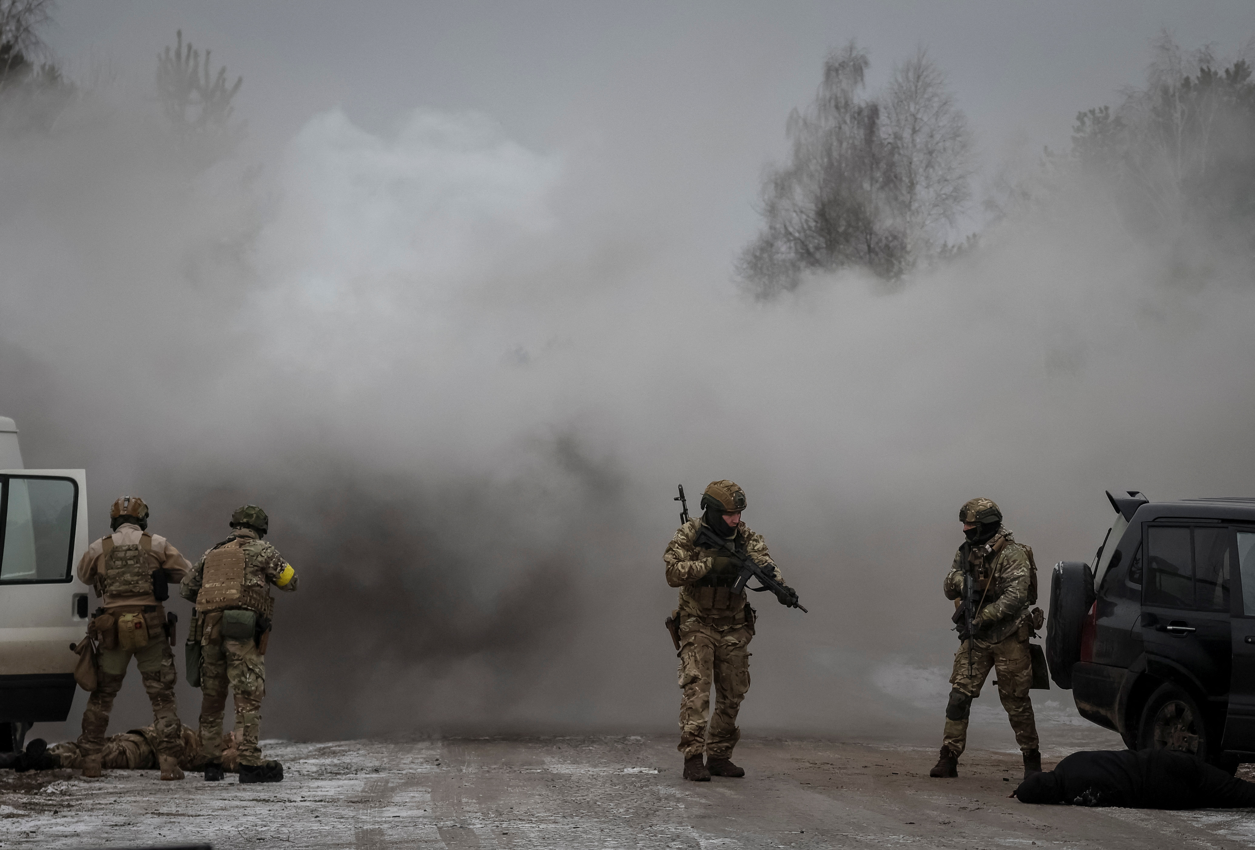 Ukraine Stages War Games Near Belarus Amid Fears Of Russian Assault |  Reuters