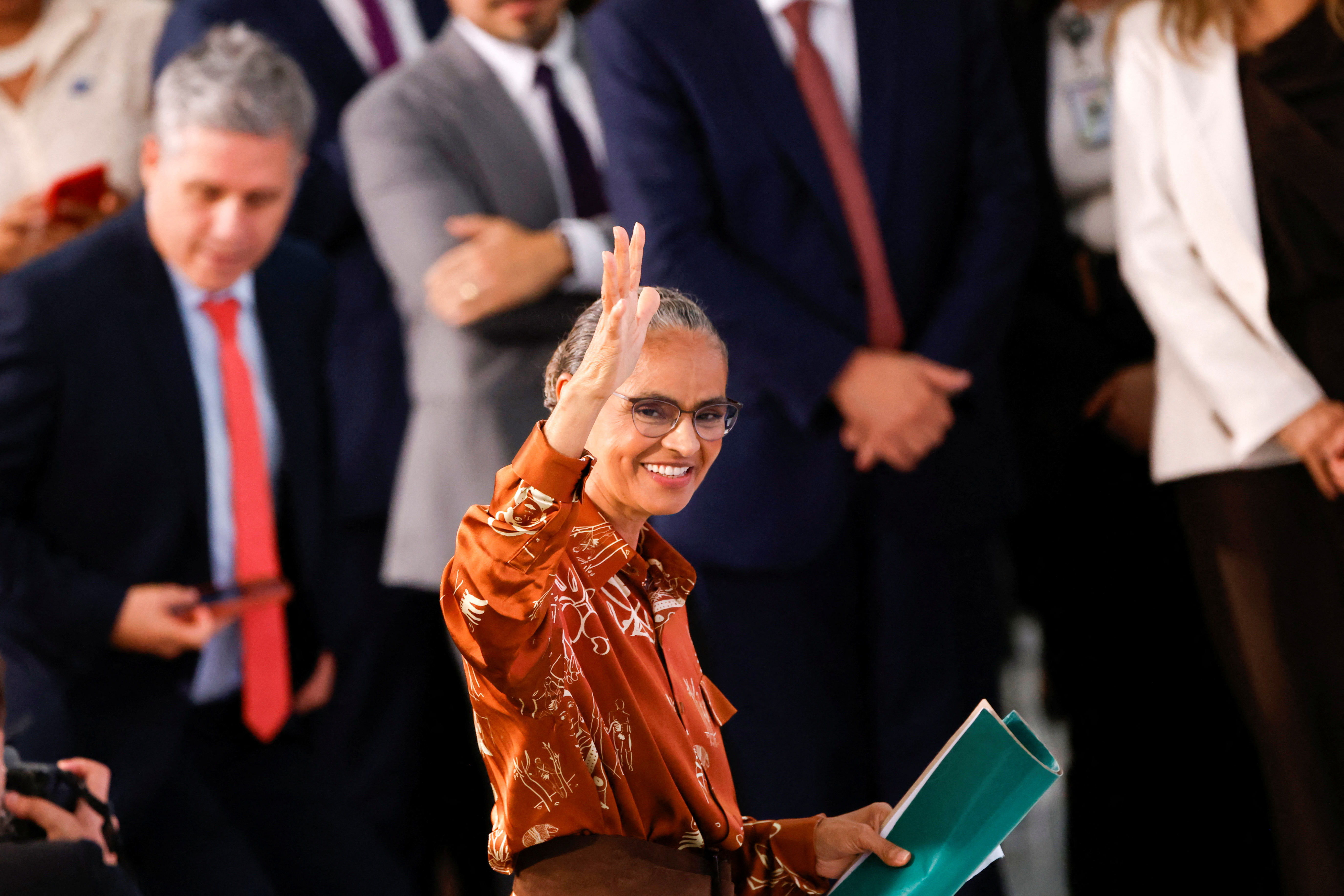 Inauguration ceremony of Brazil's new Environment Minister Marina Silva, in Brasilia