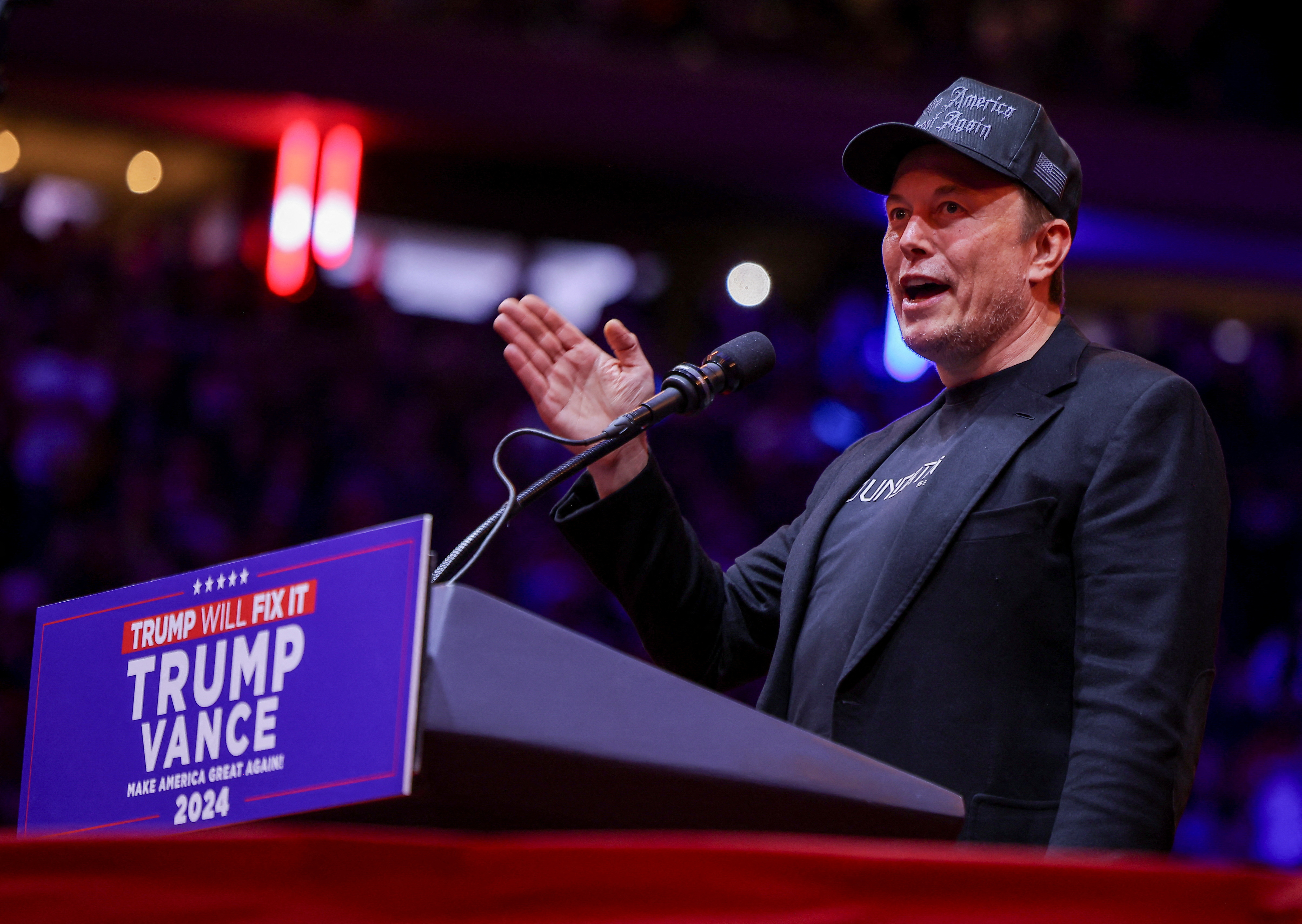 Rally for Republican presidential nominee and former U.S. President Donald Trump, in New York