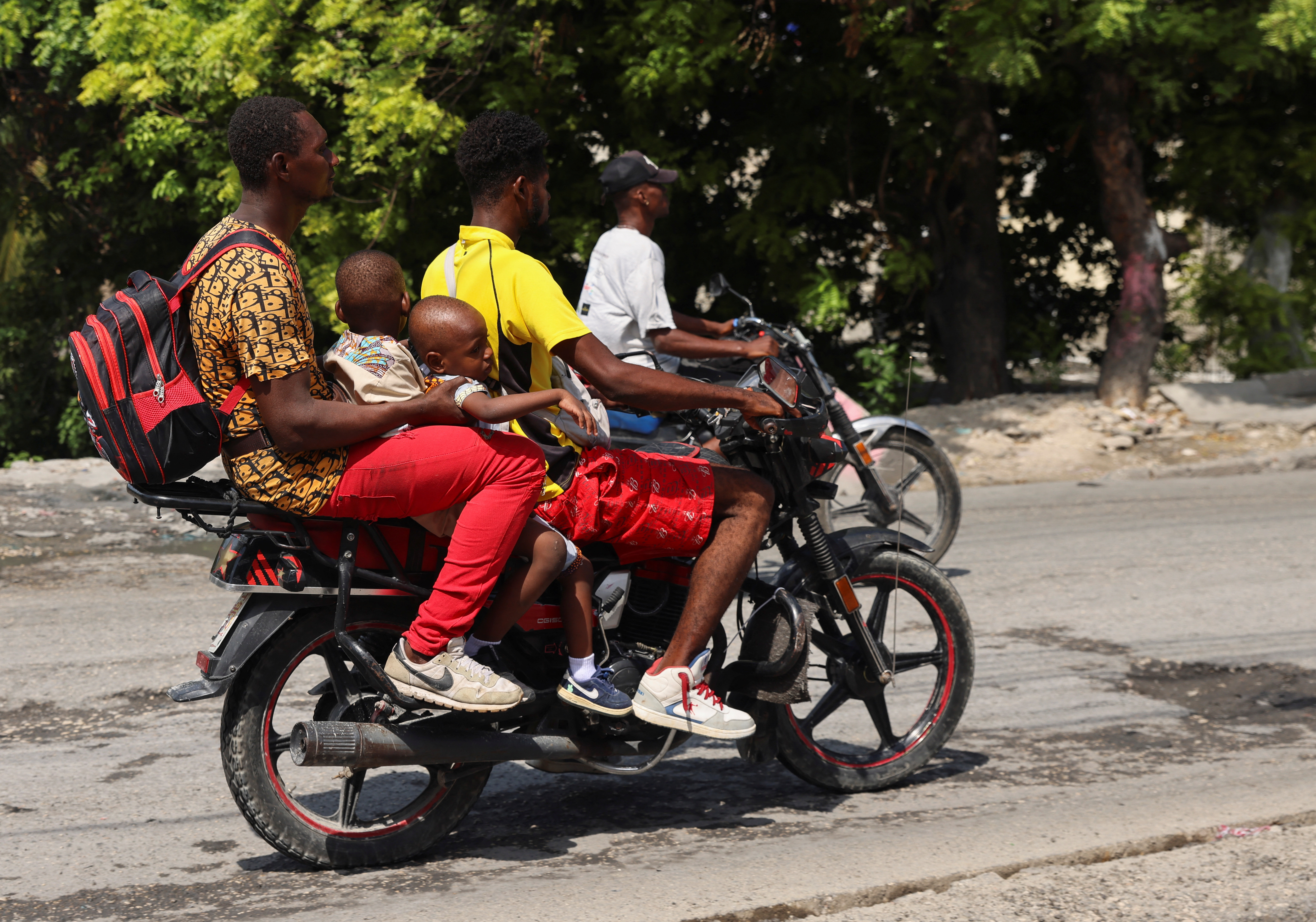 Haitians flee homes from gang violence, in Port-au-Prince