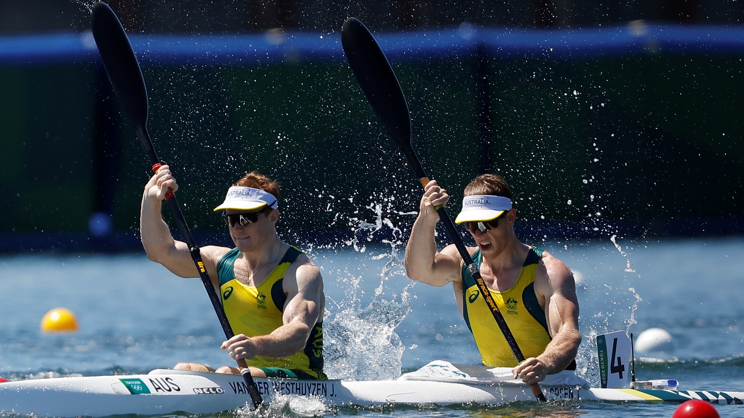 Canoe sprint-Australia win men's kayak double 1000m gold