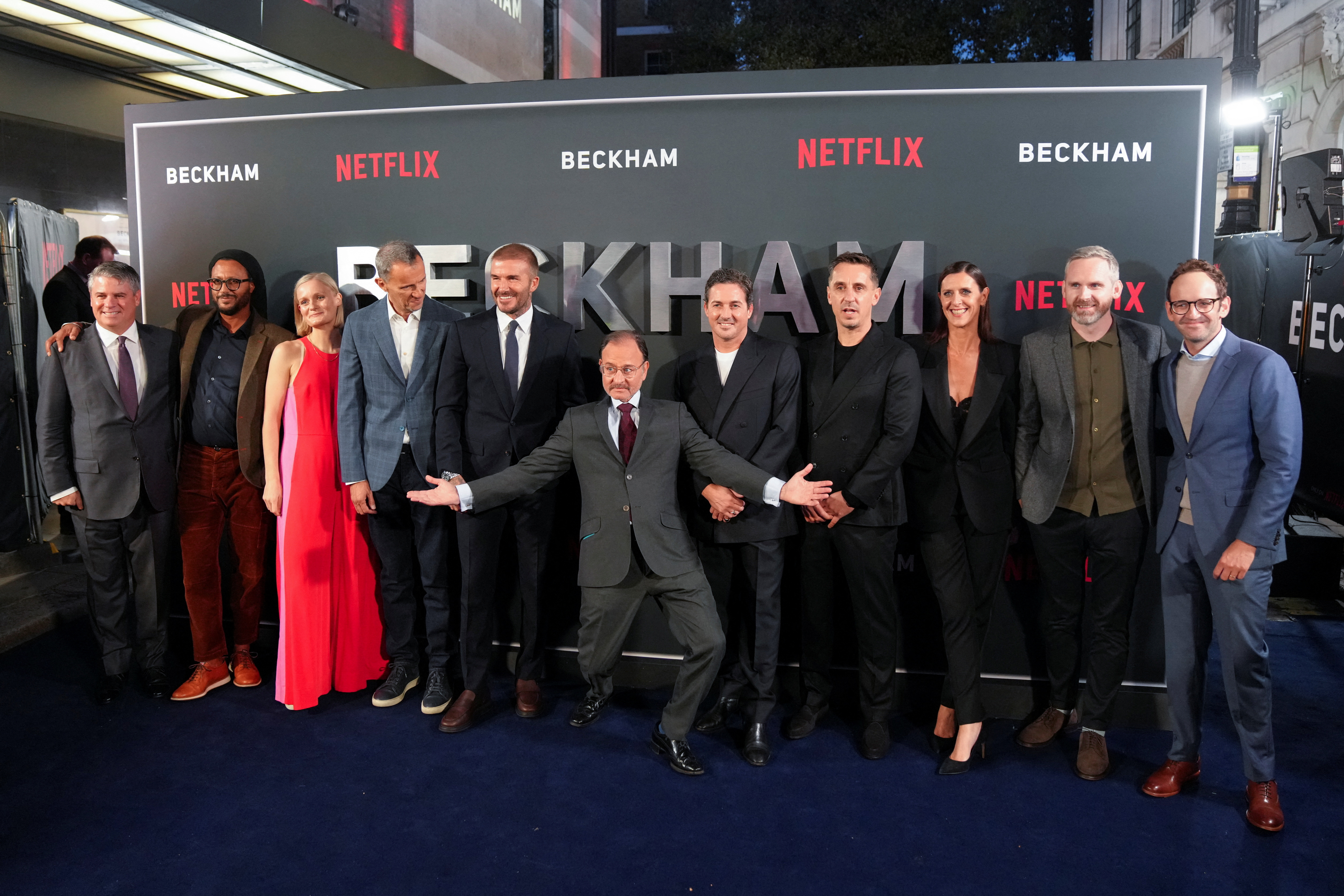 David Beckham and family premiere his new Netflix show