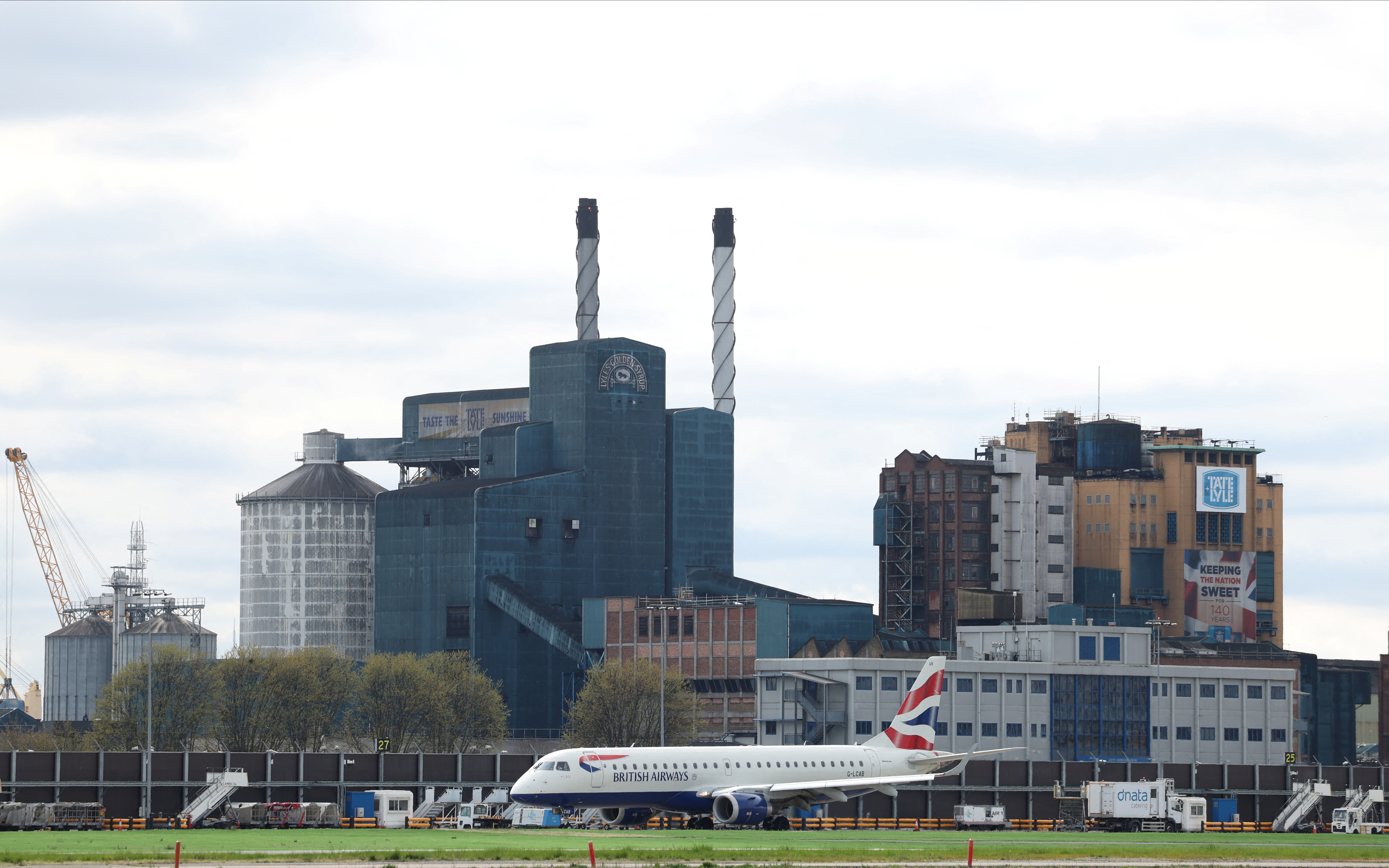 A British Airways Embraer E190SR takes off from London City Airport