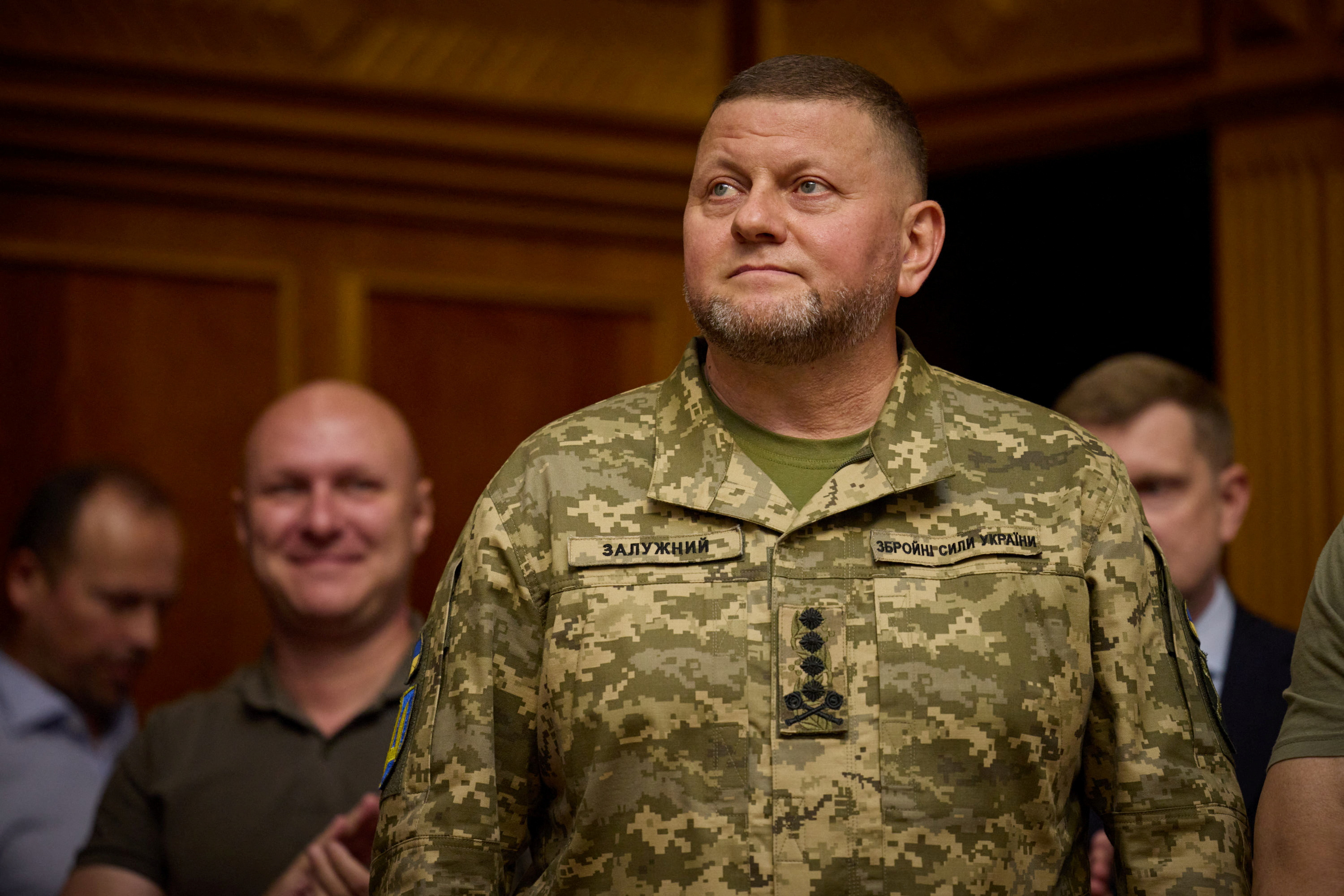 Commander in Chief of the Ukrainian Armed Forces Zaluzhnyi attends a session of the Parliament in Kyiv