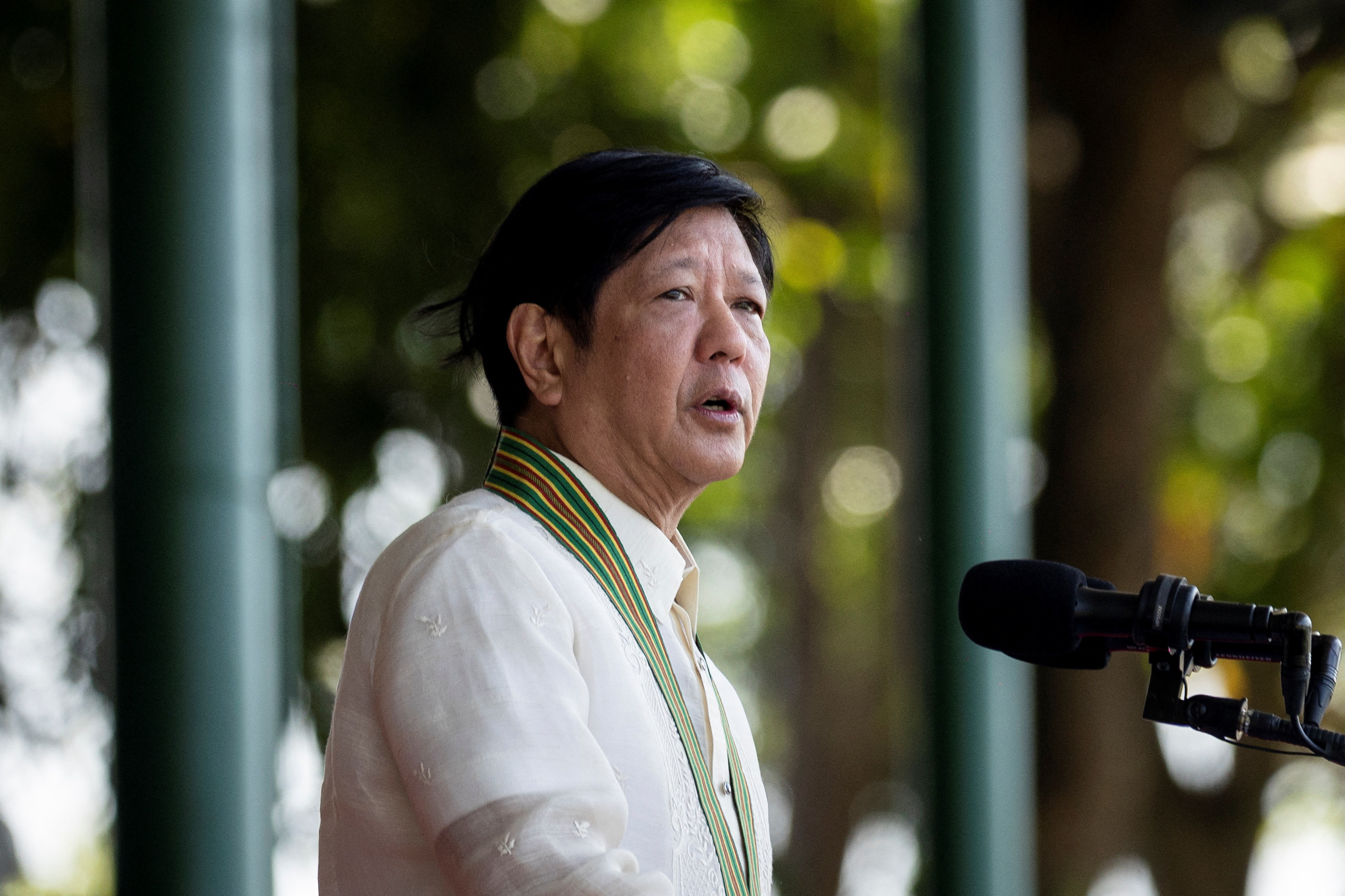 Philippines President Ferdinand Marcos Jr. delivers speech on the 126th founding anniversary of the Philippines army