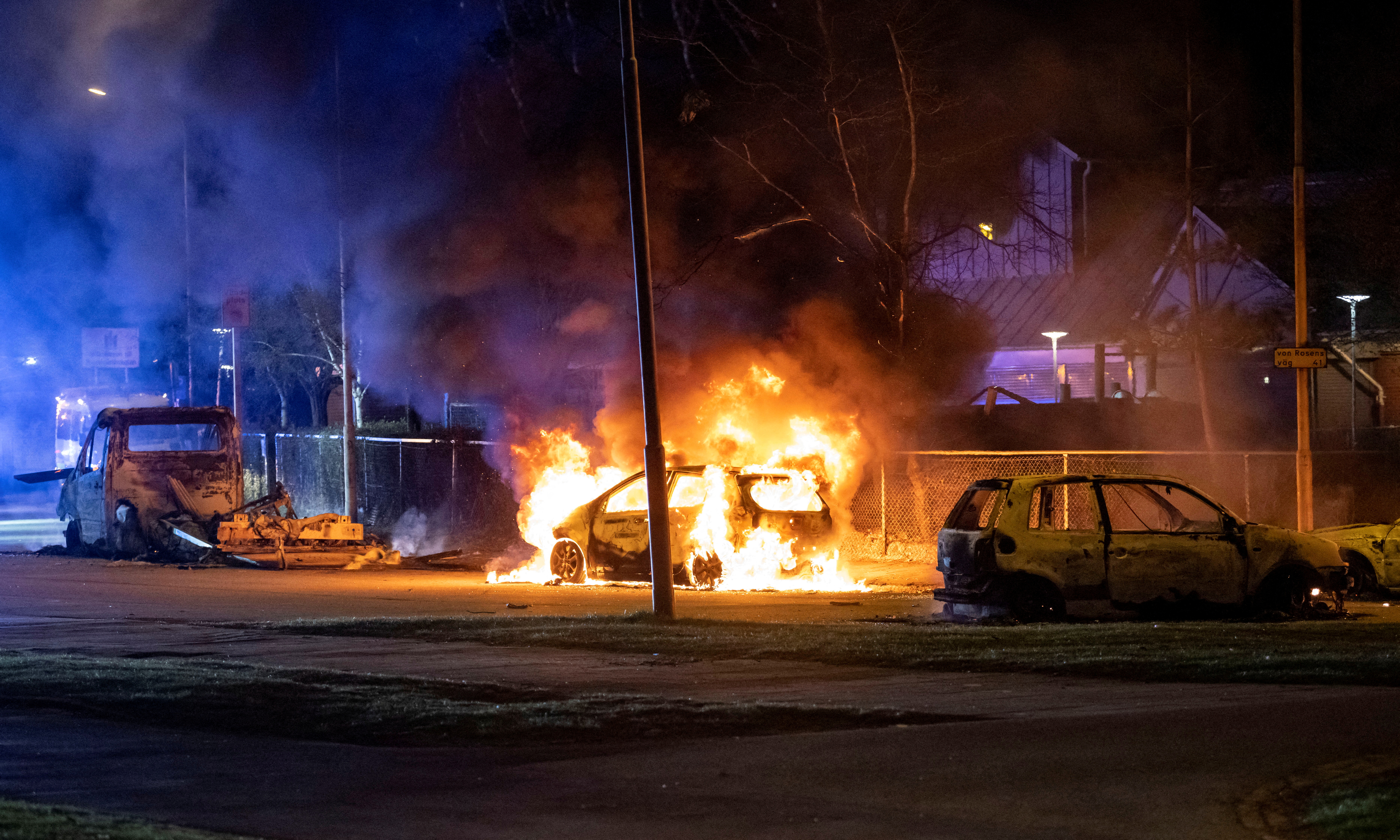 Clashes with police in Malmo