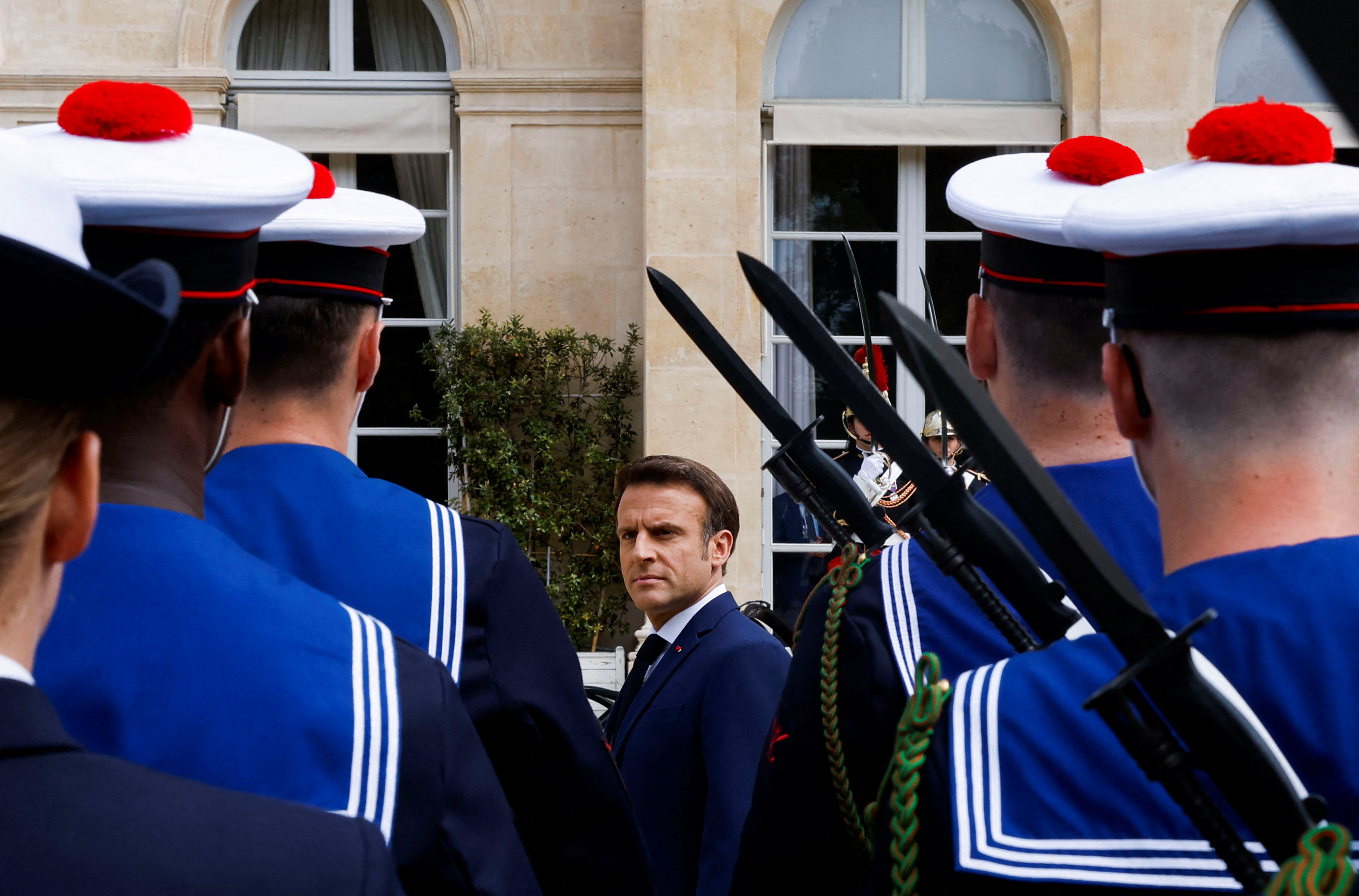 French President Macron's swearing-in ceremony at the Elysee Palace in Paris