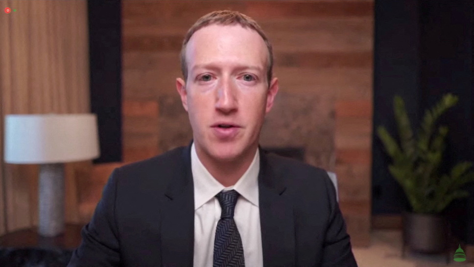 Technology CEO Mark Zuckerberg of Facebook