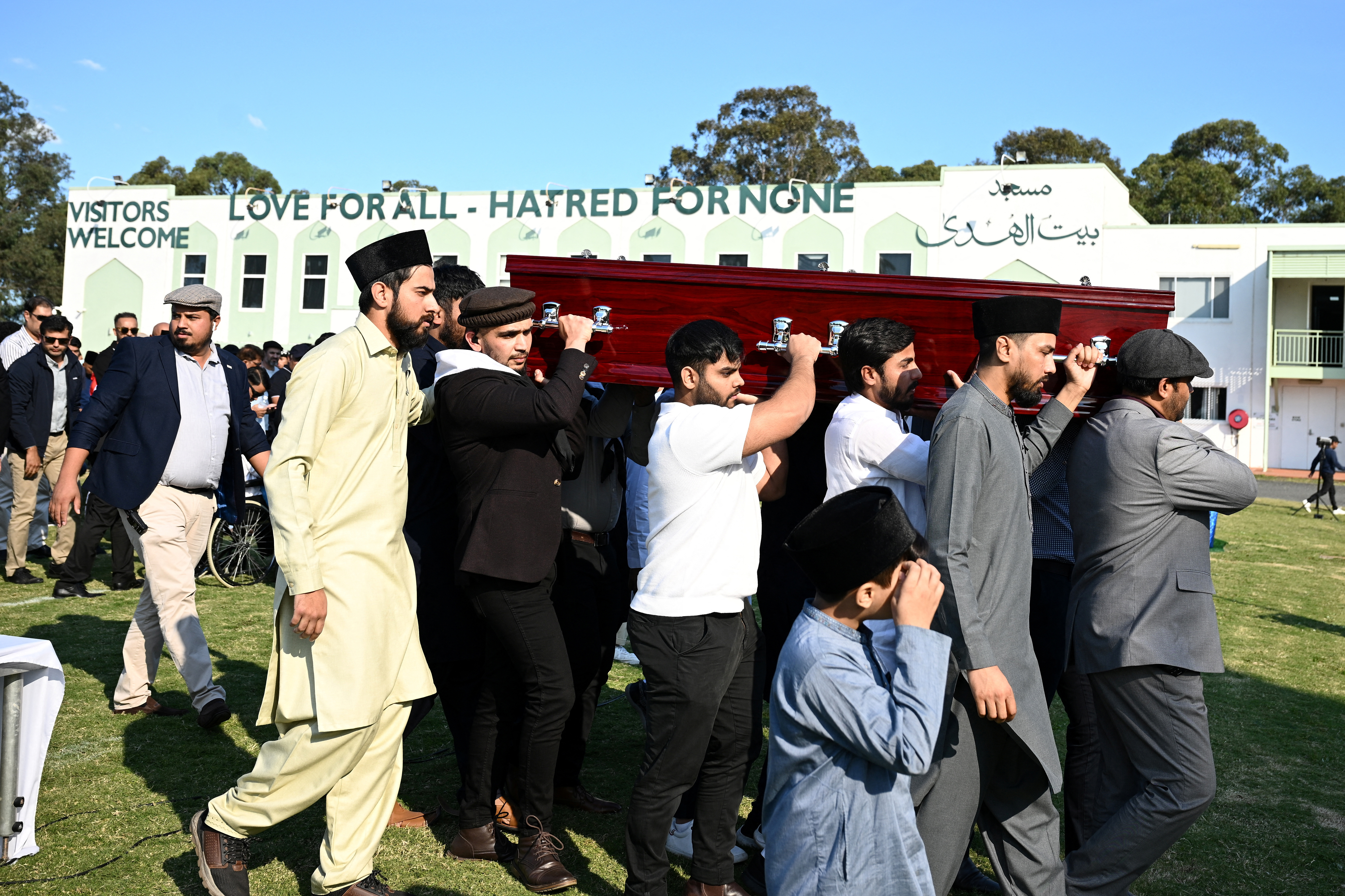 Funeral of Bondi security guard Faraz Tahir in Sydney