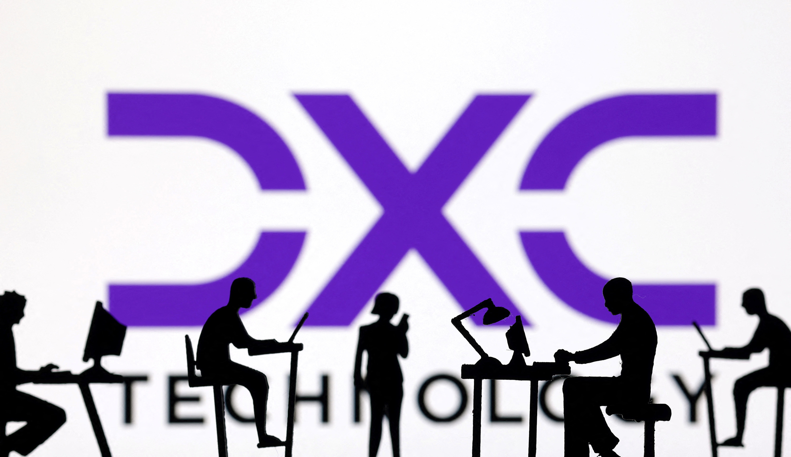 Illustration shows DXC logo