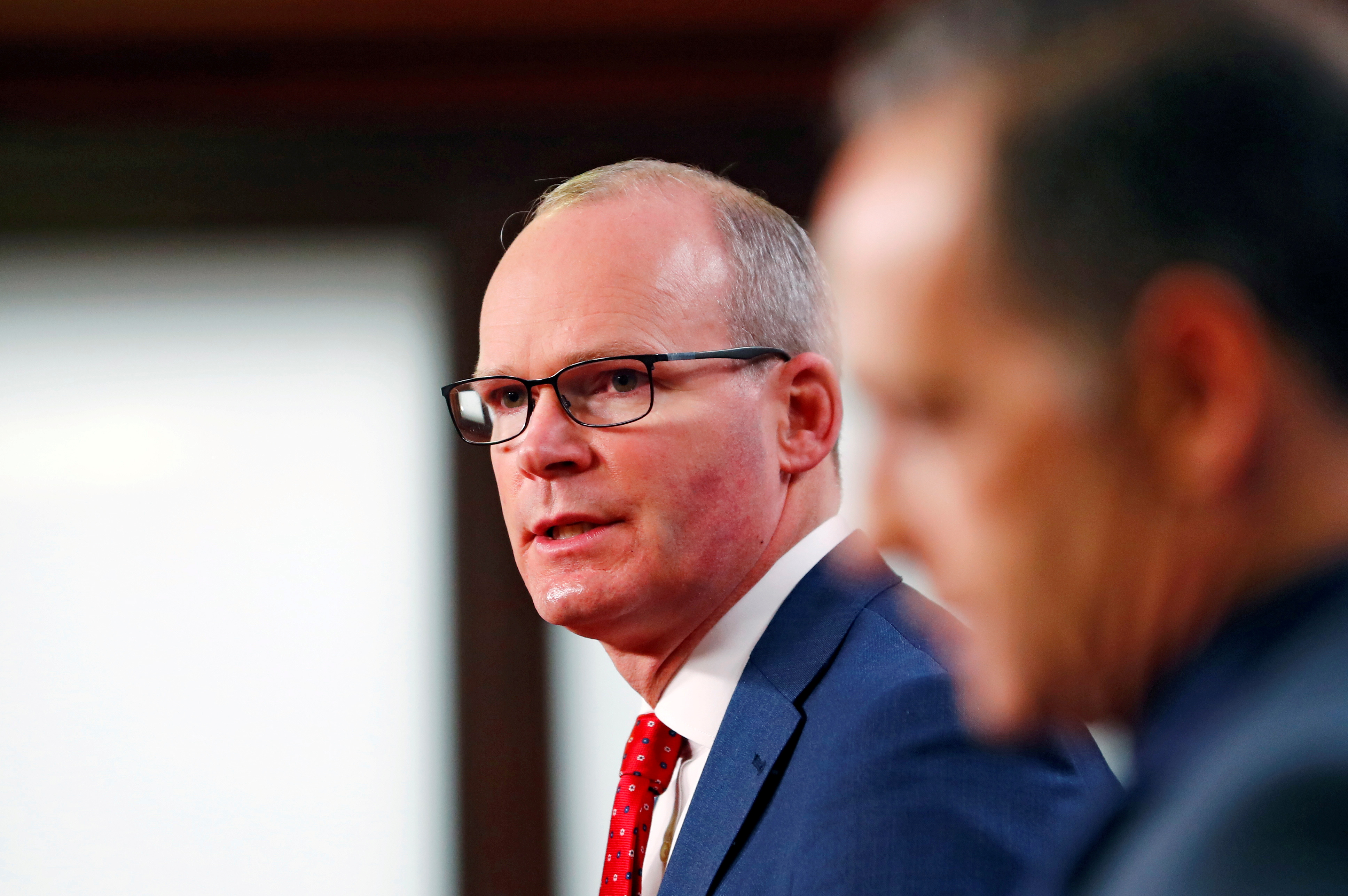 Irish FM Coveney and his German counterpart Maas attend news conference in Berlin