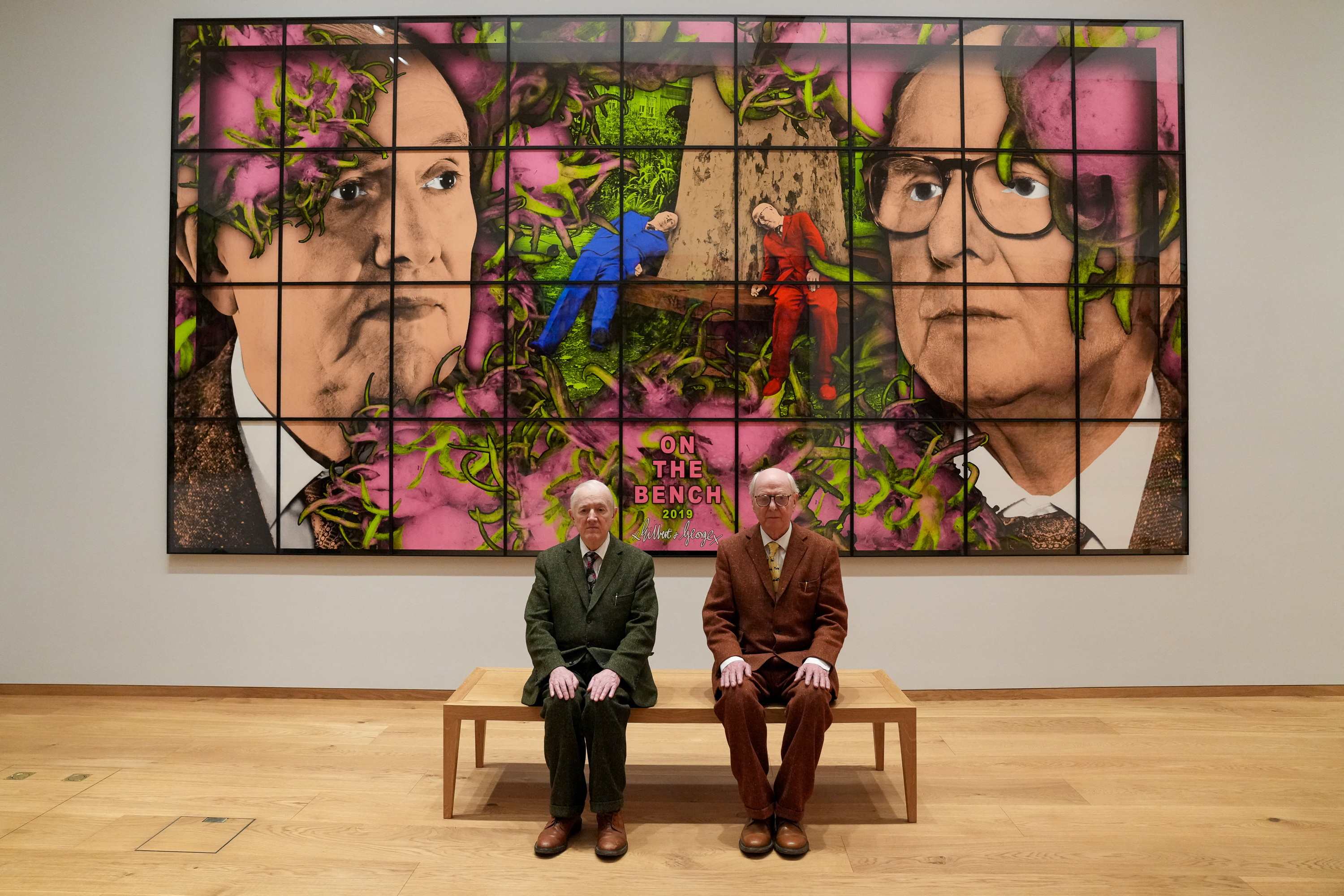 Art duo Gilbert & George debut 'The Gilbert & George Centre' a permanent home for their artworks in East London.