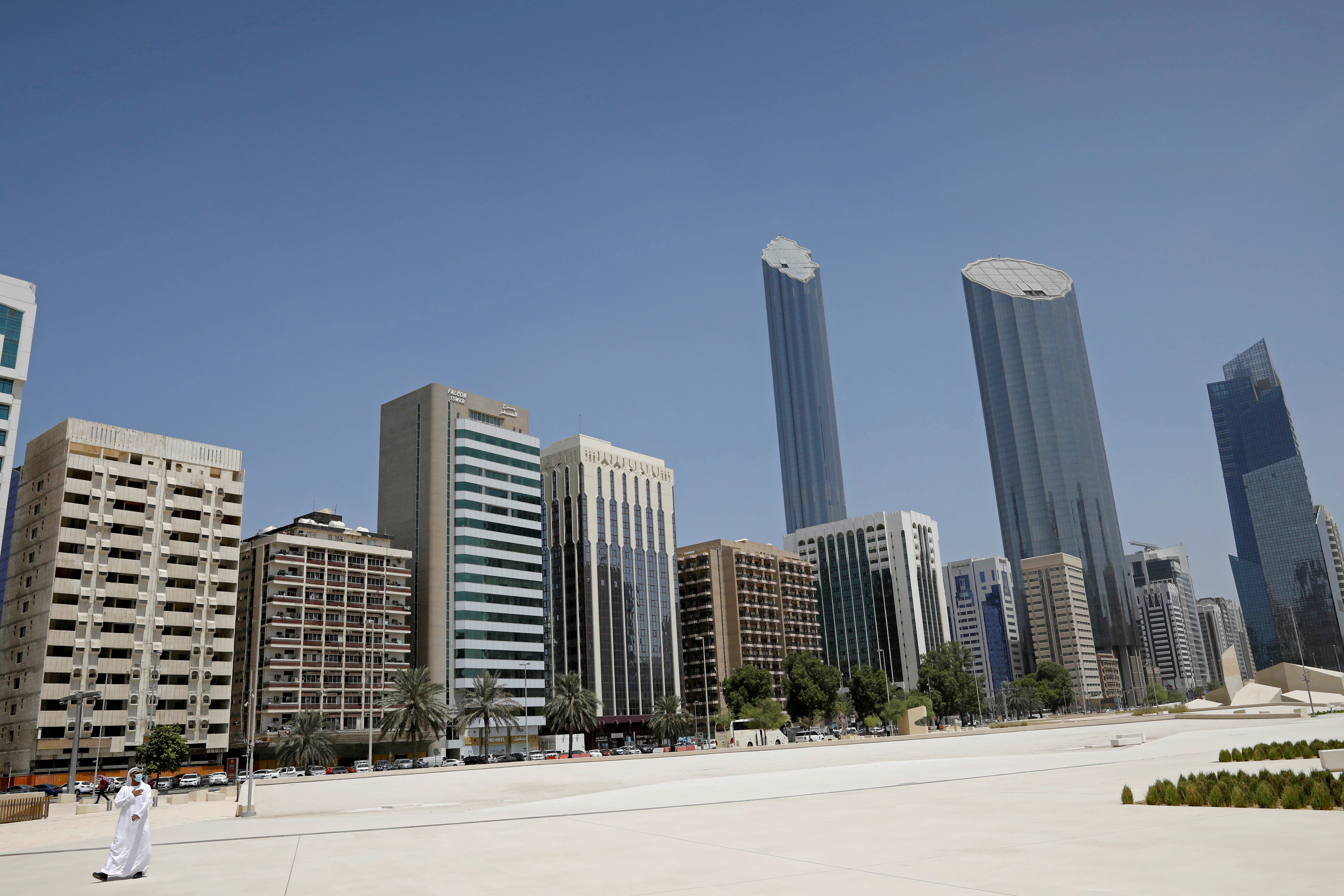 Buildings are pictured in Abu Dhabi