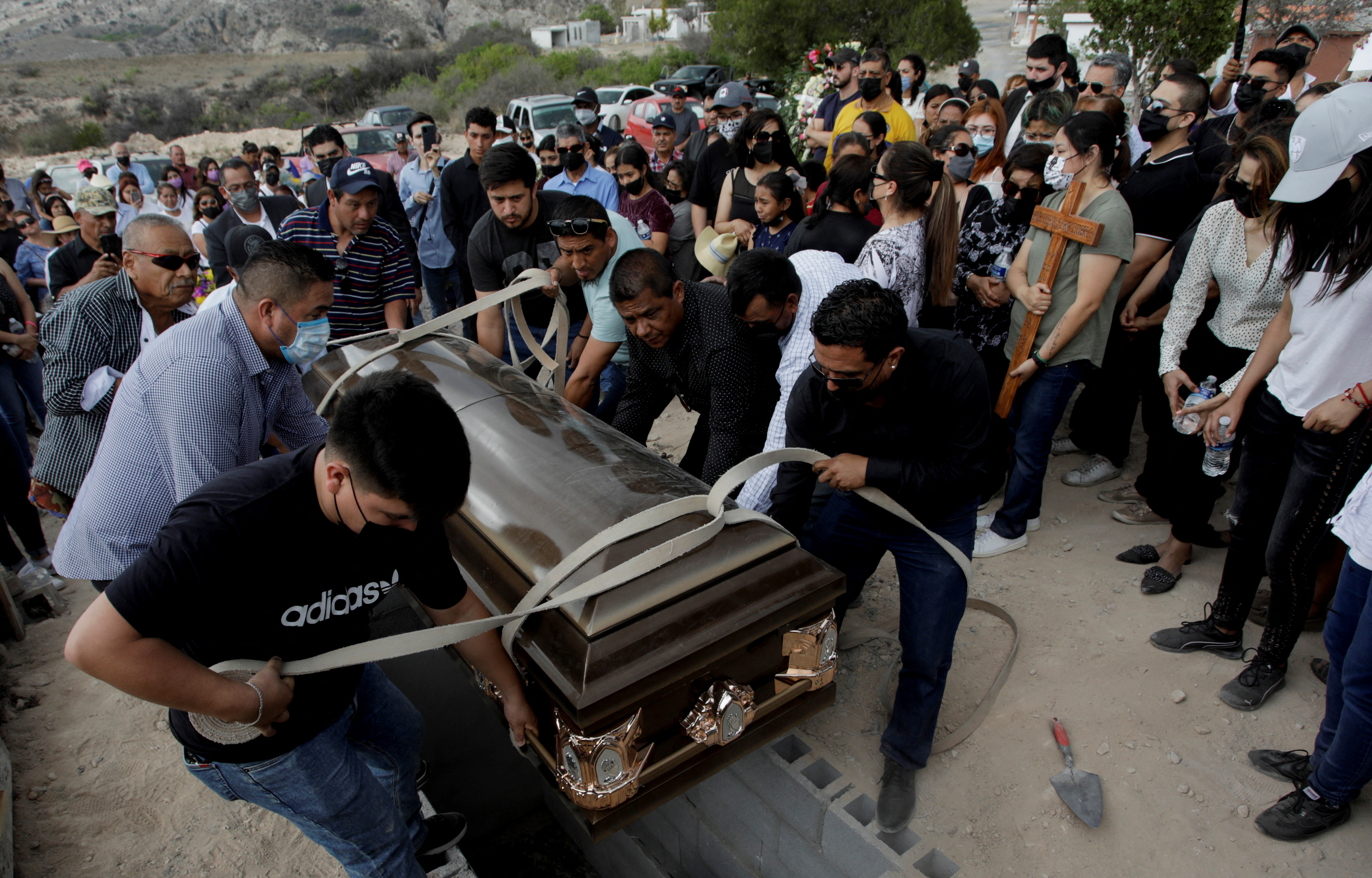 Funeral service of Debanhi Escobar, in Galeana